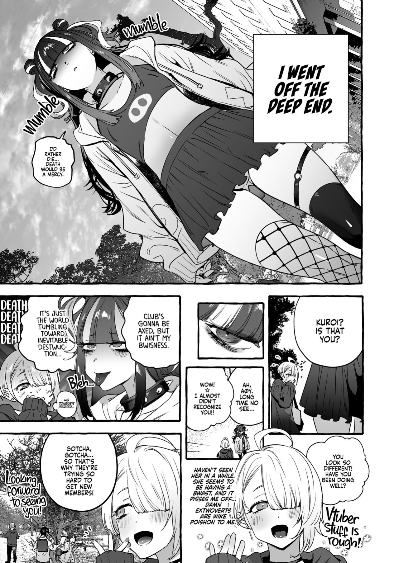 [Hibon (Itami)] Wotasa no Gyaru VS Jirai Otoko | Otaku Gyaru VS Toxic Boy