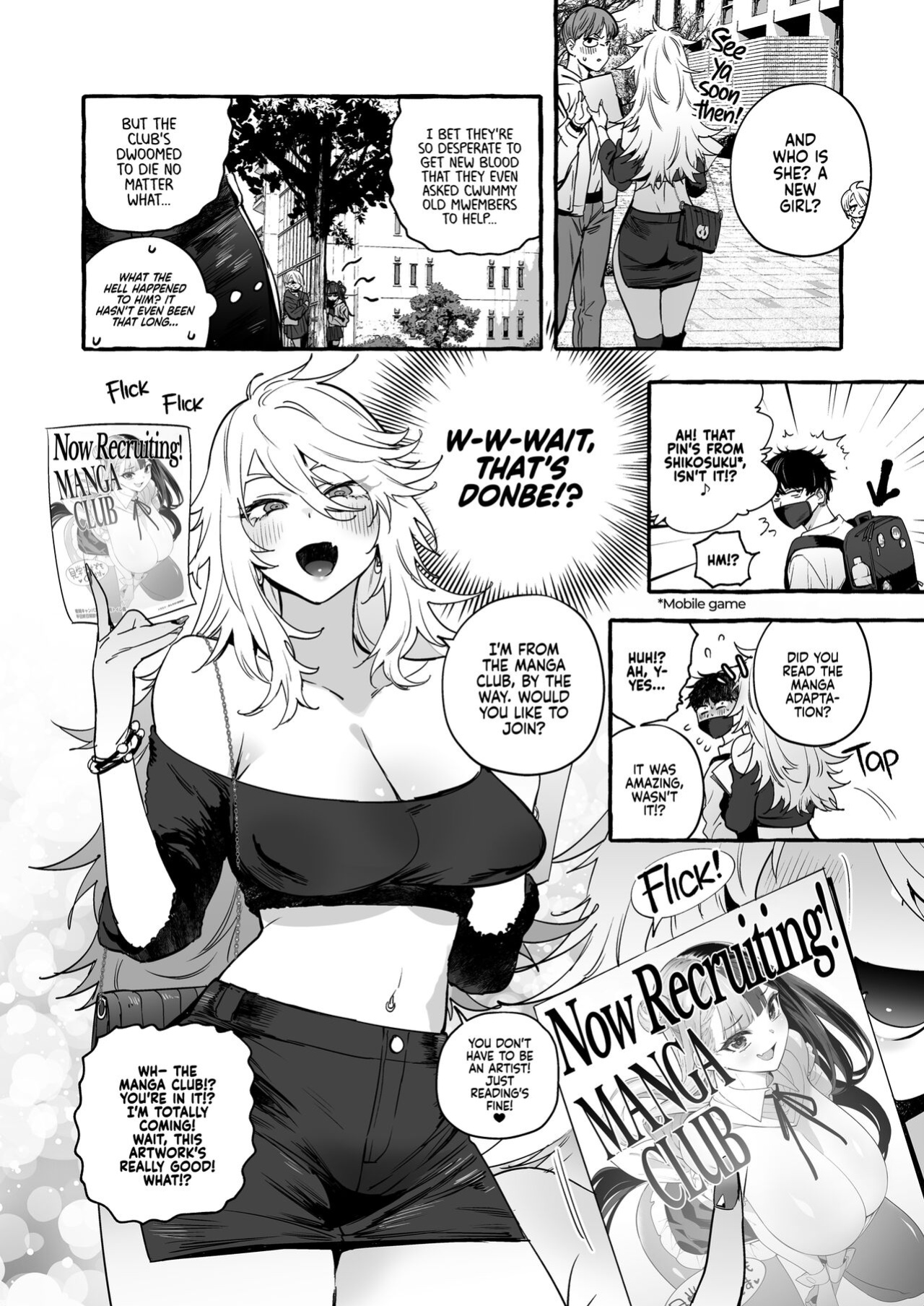 [Hibon (Itami)] Wotasa no Gyaru VS Jirai Otoko | Otaku Gyaru VS Toxic Boy