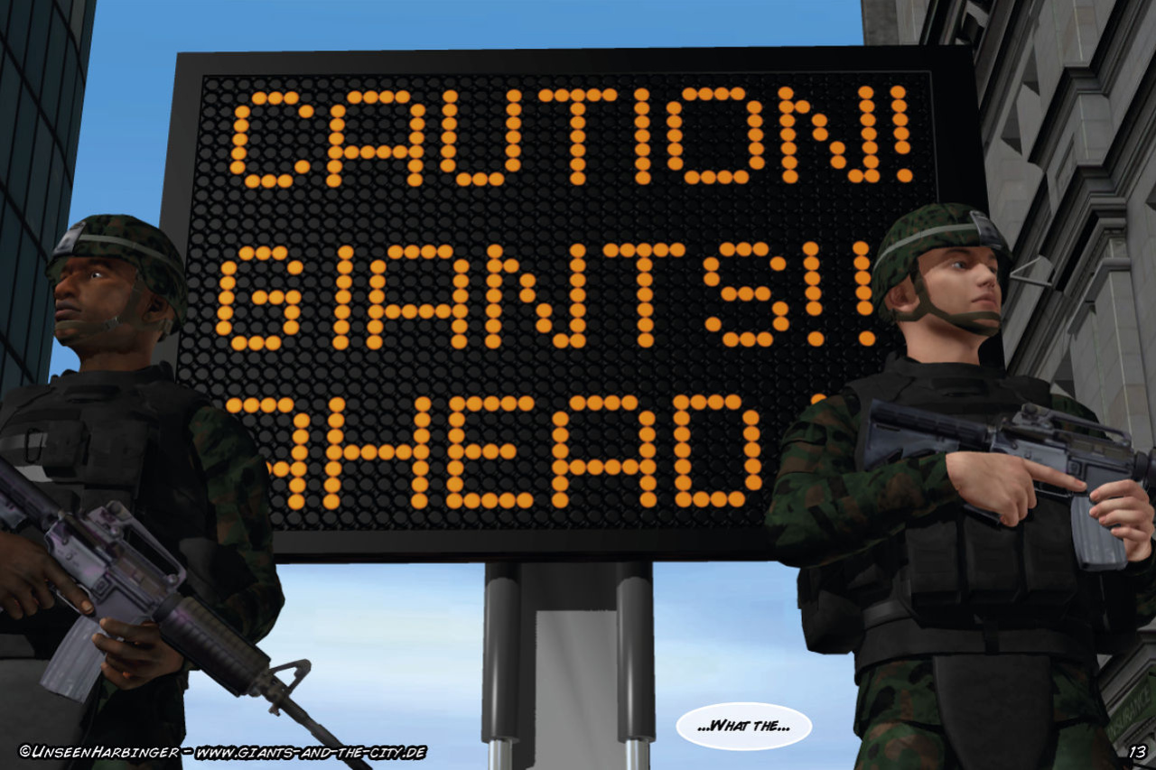 Giants And The City - Chapter 1: First Contact