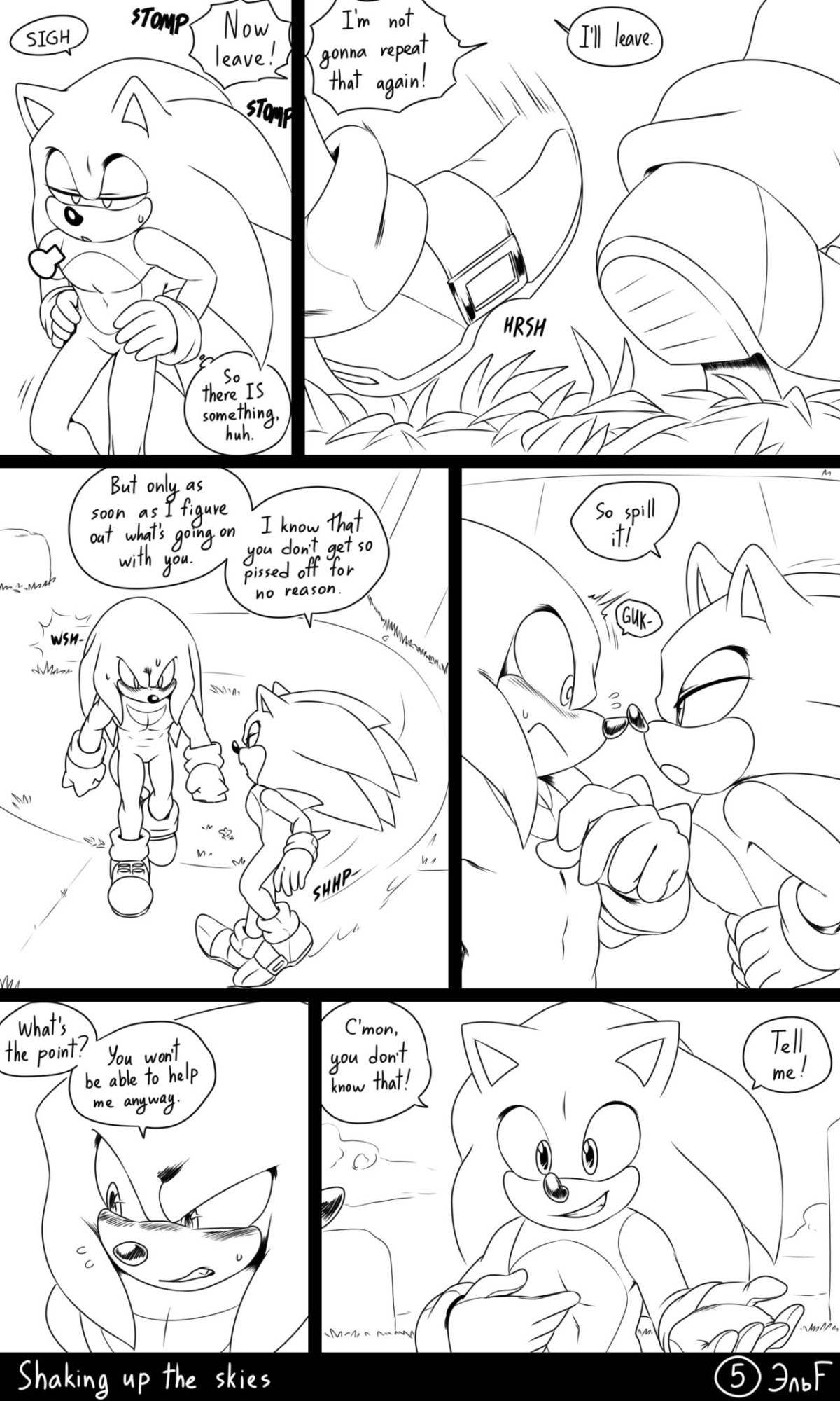 [KrazyELF] Shaking Up The Skies: Sonknux Comic