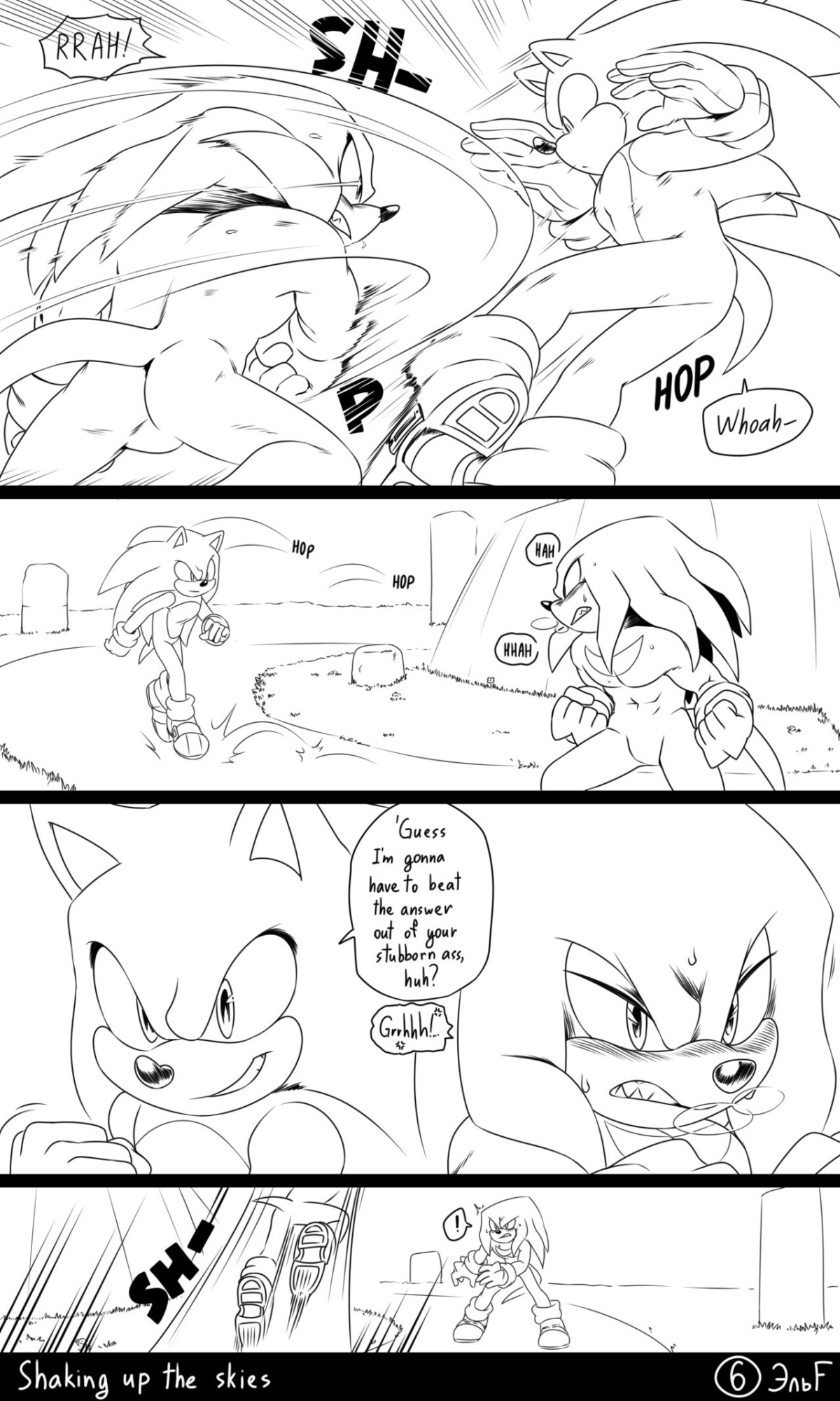 [KrazyELF] Shaking Up The Skies: Sonknux Comic