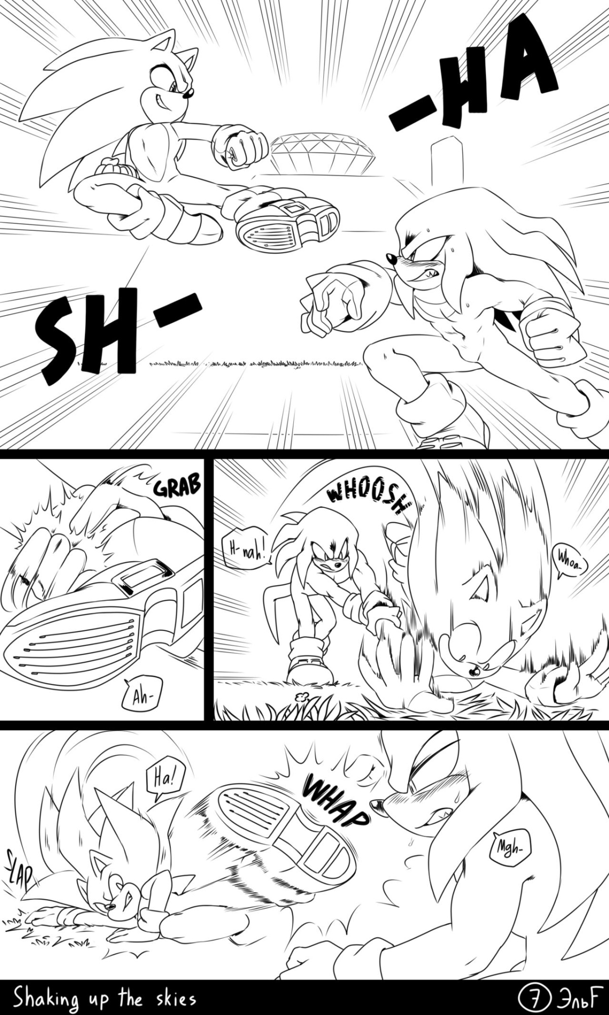 [KrazyELF] Shaking Up The Skies: Sonknux Comic