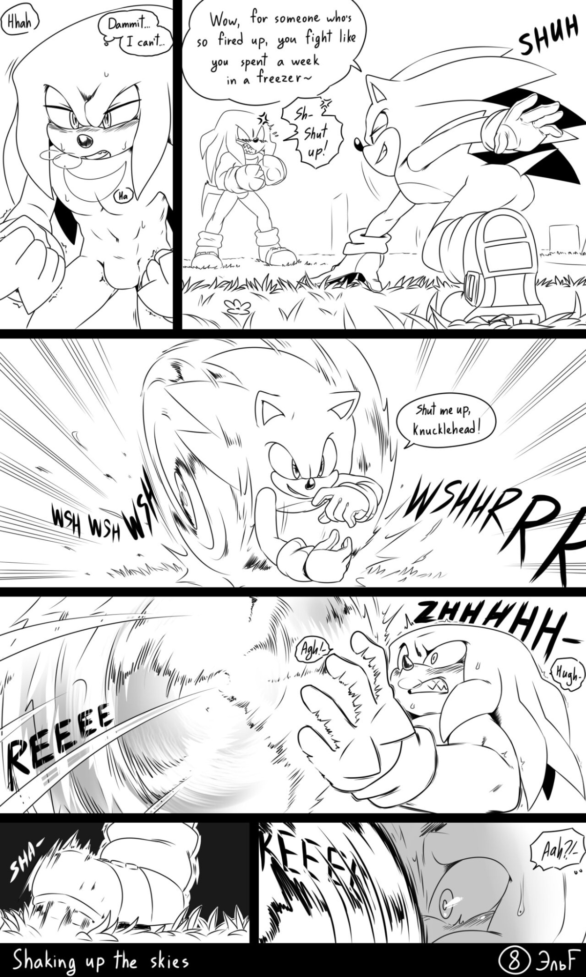 [KrazyELF] Shaking Up The Skies: Sonknux Comic