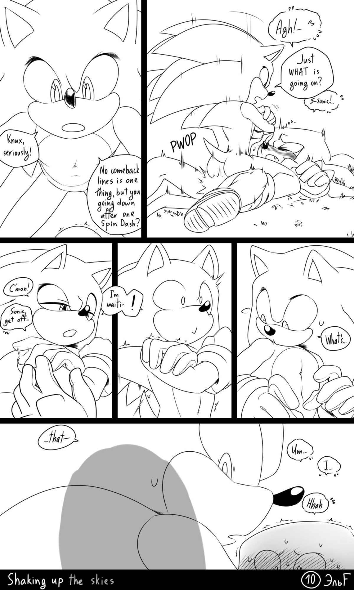 [KrazyELF] Shaking Up The Skies: Sonknux Comic