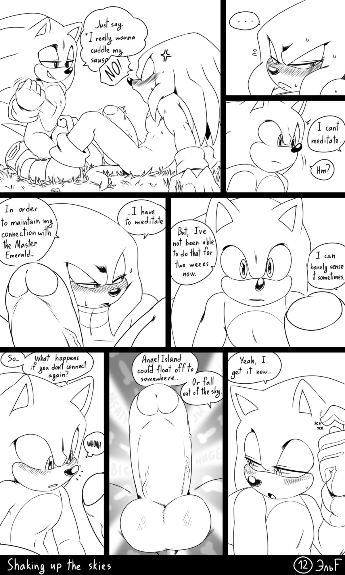 [KrazyELF] Shaking Up The Skies: Sonknux Comic