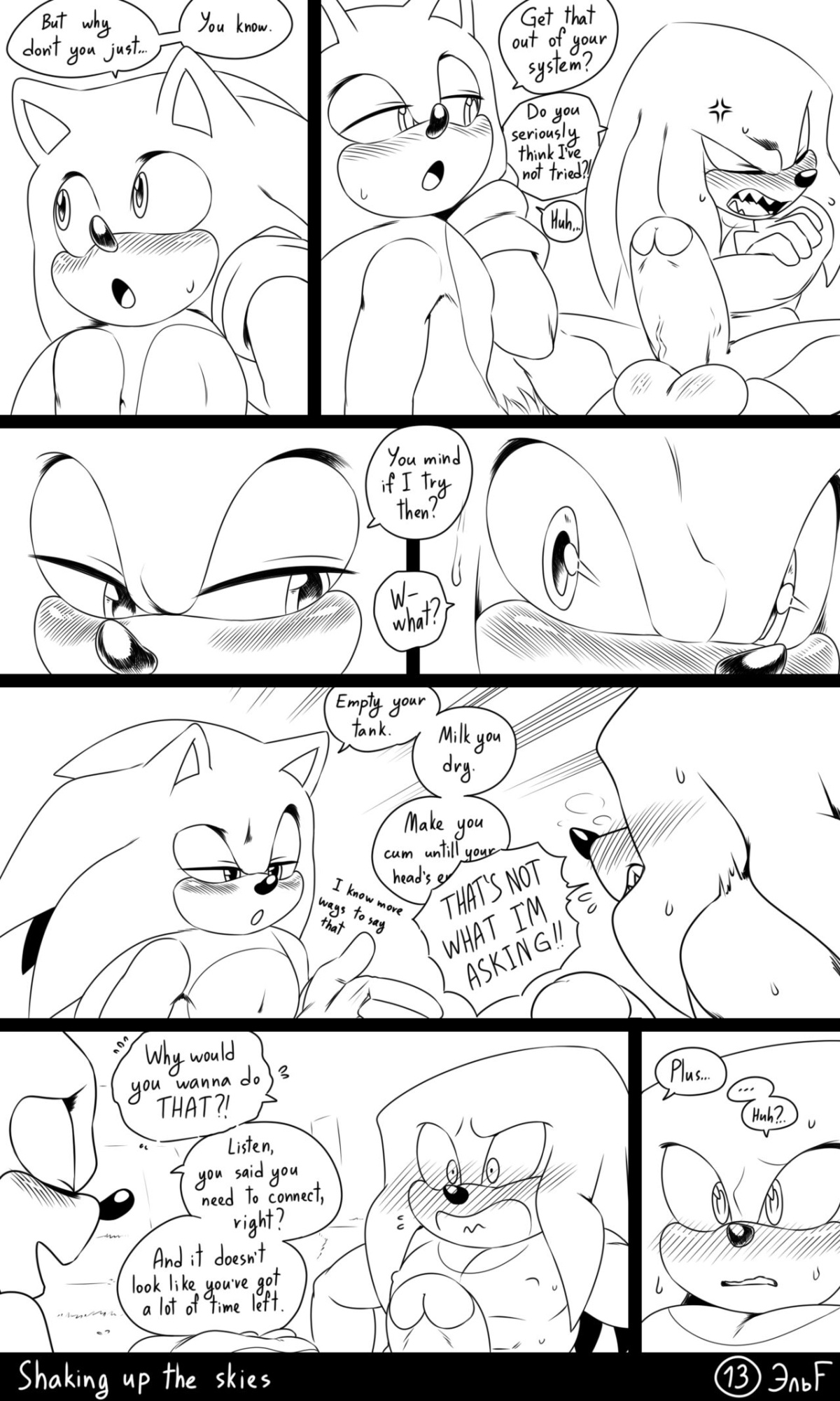 [KrazyELF] Shaking Up The Skies: Sonknux Comic