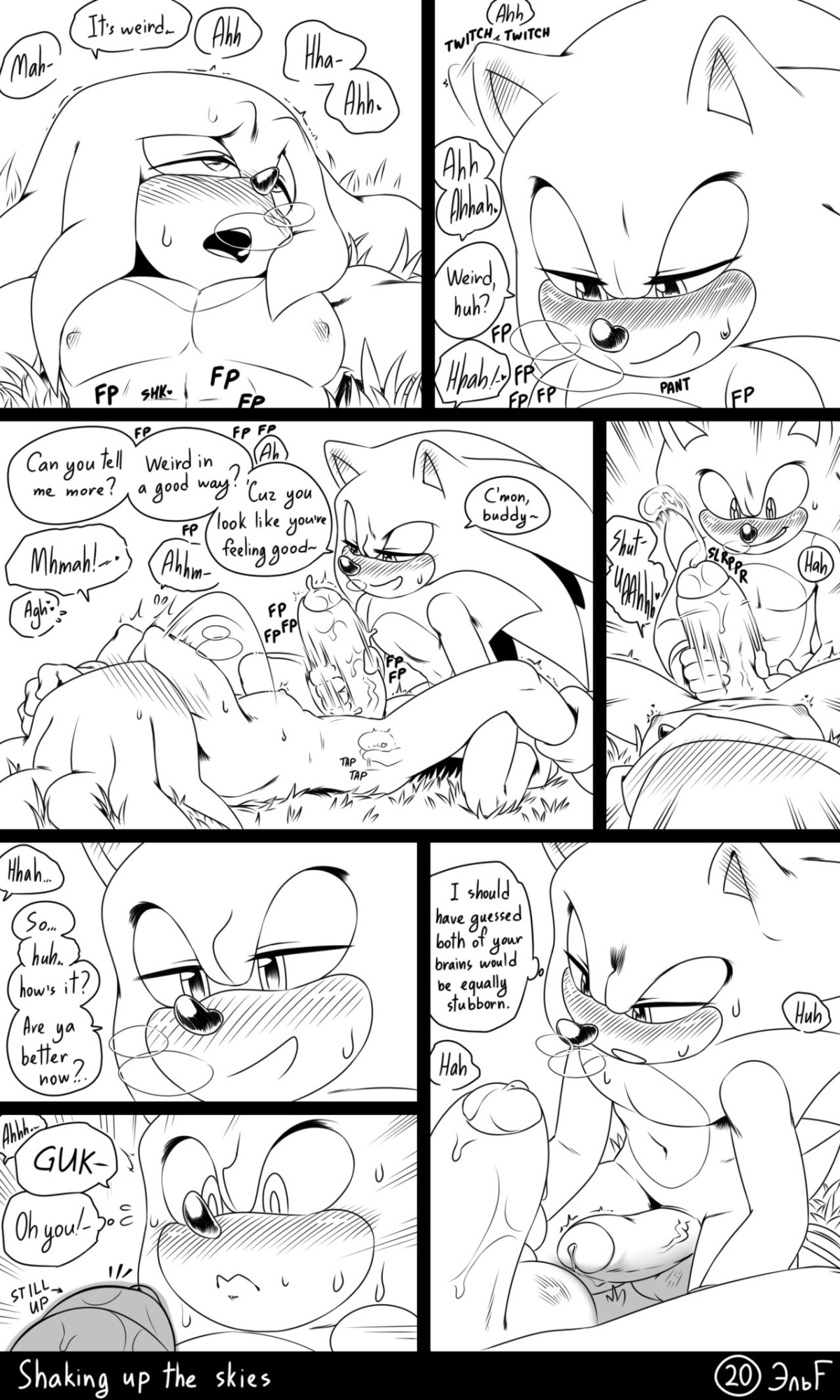 [KrazyELF] Shaking Up The Skies: Sonknux Comic