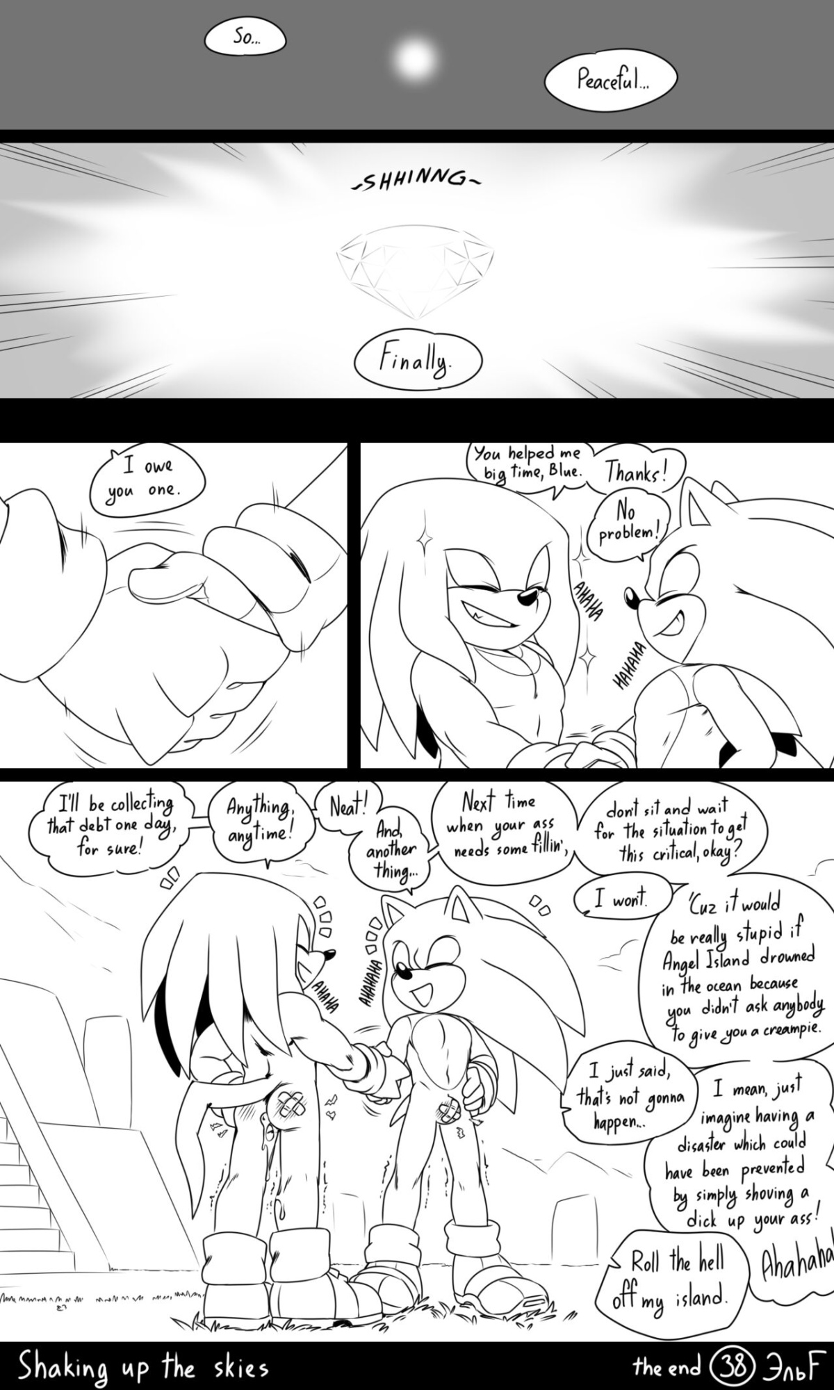 [KrazyELF] Shaking Up The Skies: Sonknux Comic
