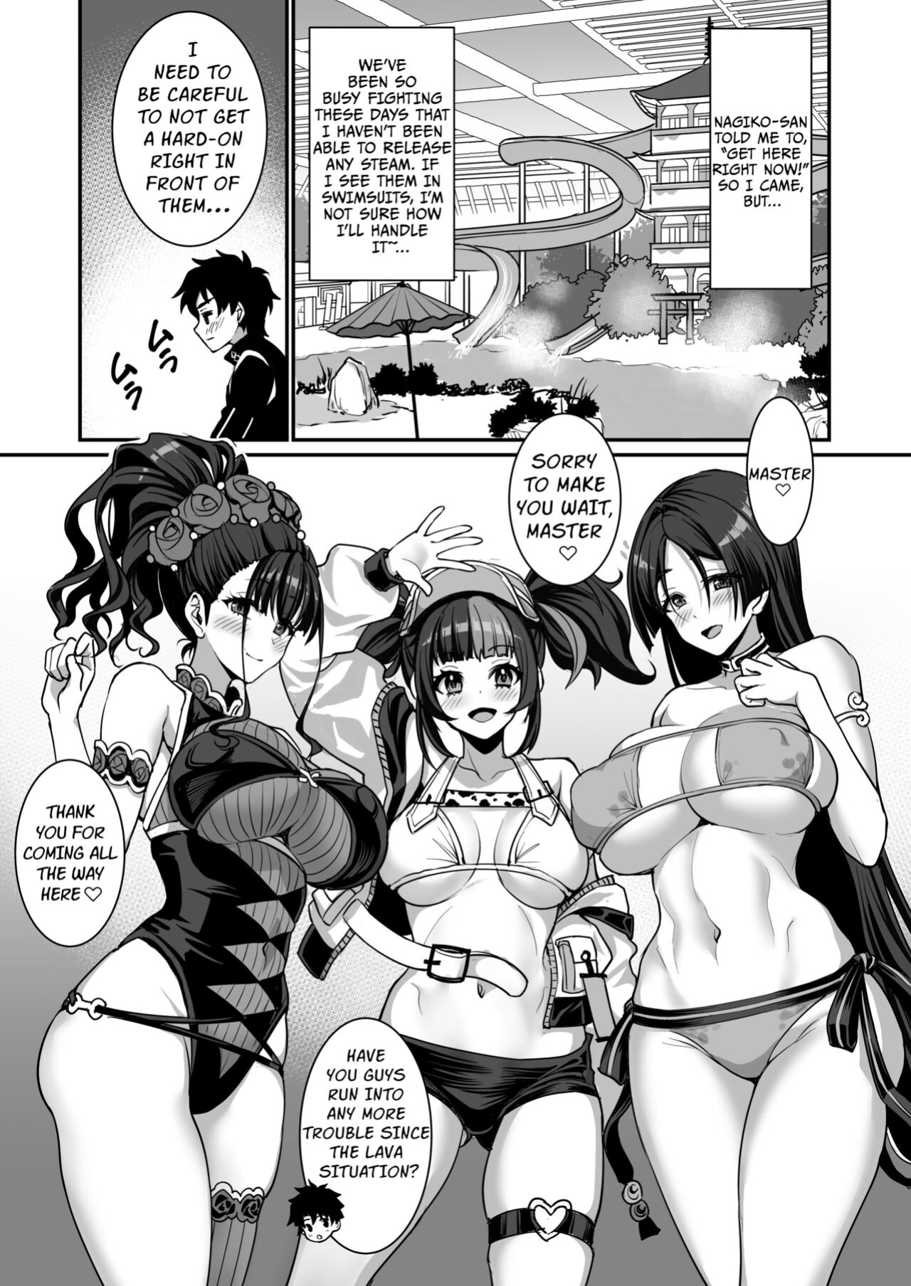 [Yohsyuan (Son Yohsyu)] Heian Joshi to 4P Fuuzoku Play | Heian Girls 4P Sexy Bathhouse Play (Fate Grand Order) [hardcase8translates]
