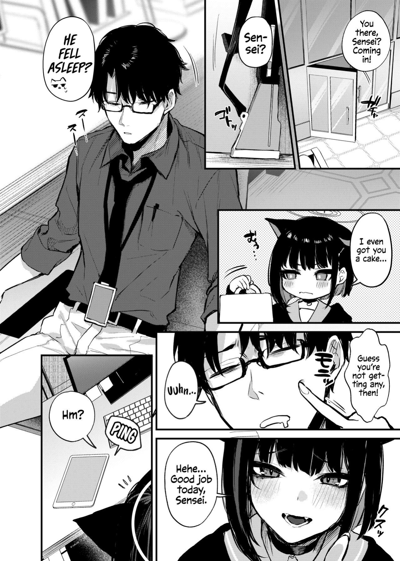 [Osenbei no Mori (Danimaru)] Kyouyama Kazusa no Amai Himitsu | Kyouyama Kazusa's Sweet Secret (Blue Archive) [Watson]