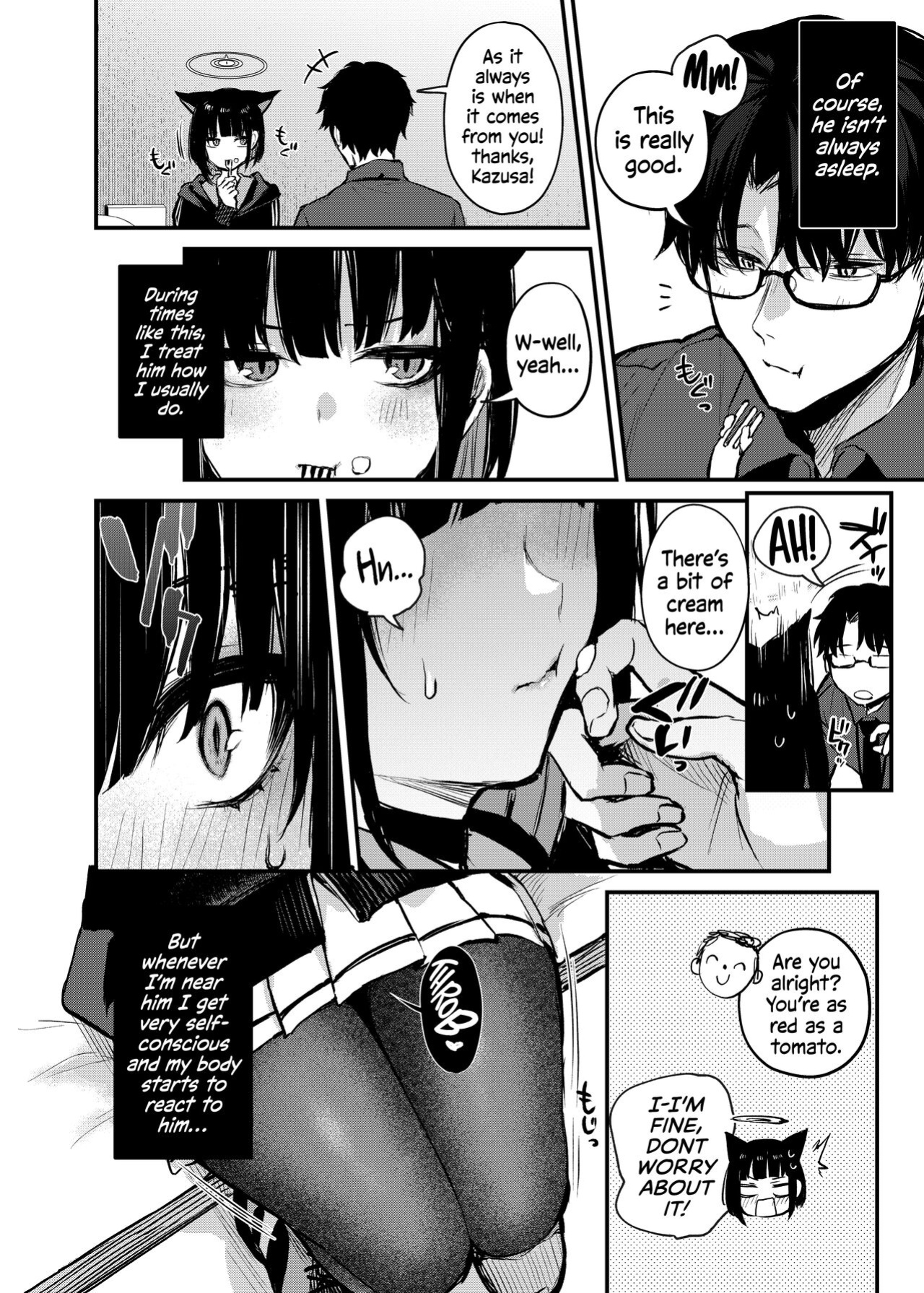 [Osenbei no Mori (Danimaru)] Kyouyama Kazusa no Amai Himitsu | Kyouyama Kazusa's Sweet Secret (Blue Archive) [Watson]