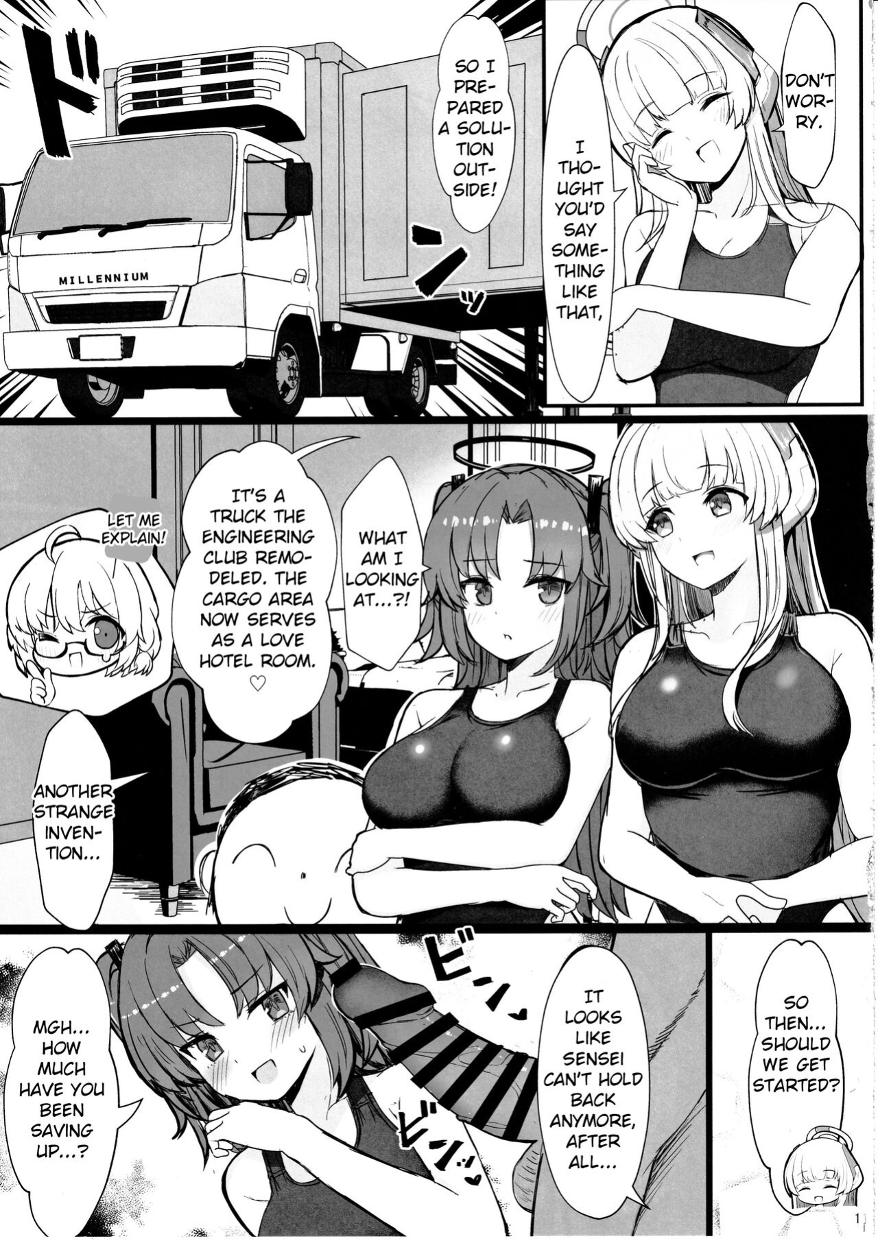 (C102) [Vivido (Kumasaku Tamizou)] Seminar no Dosukebe Pakopako Natsuyasumi! | Seminar's Lewd and Sexy Summer Vacation! (Blue Archive)