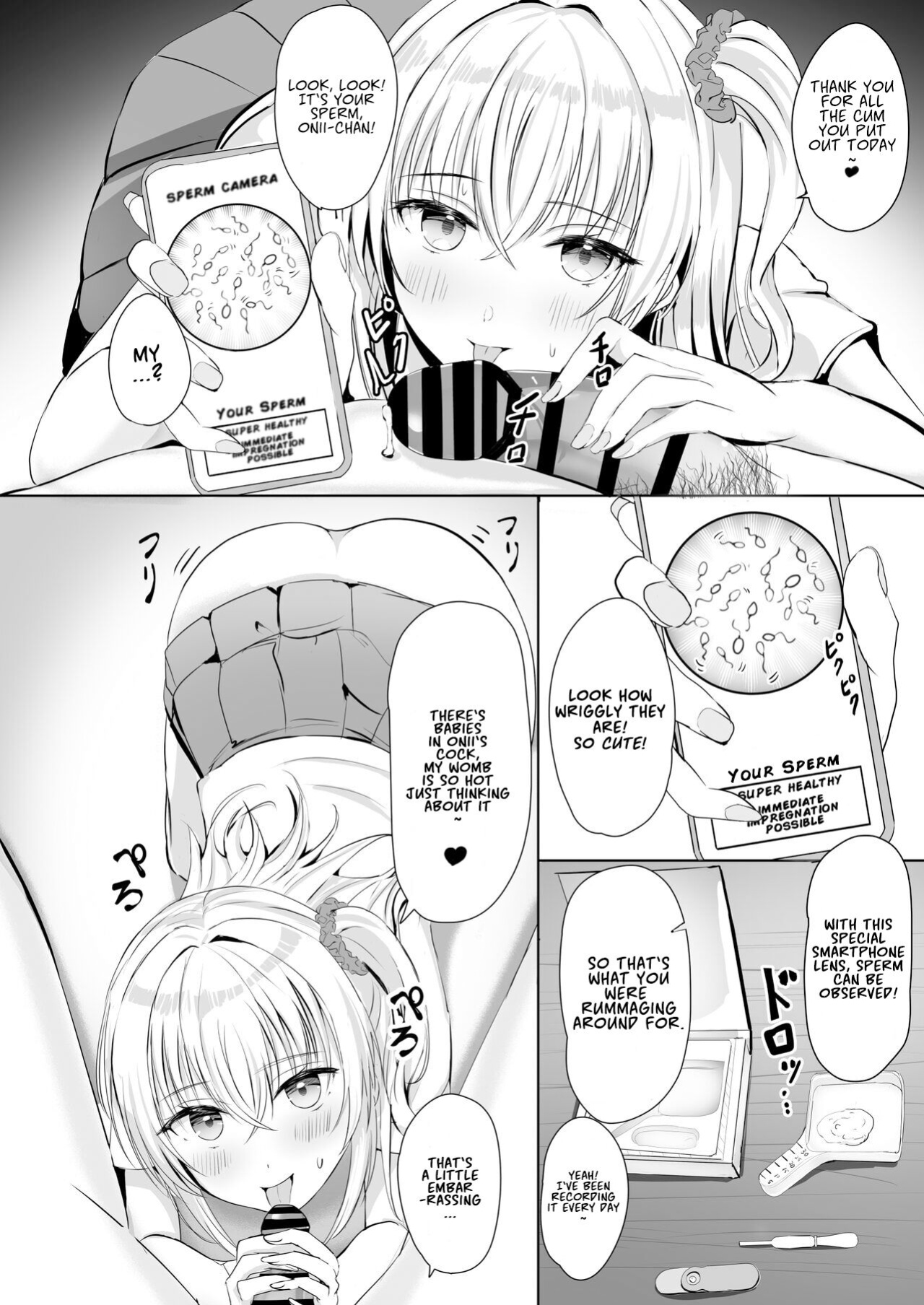 [Moreriikusu (More)] Gal Imouto ga Seishi no Kansatsu o Yamete Kurenai | My Gyaru Little Sister Wants to See My Sperm! [Broken House Scans}