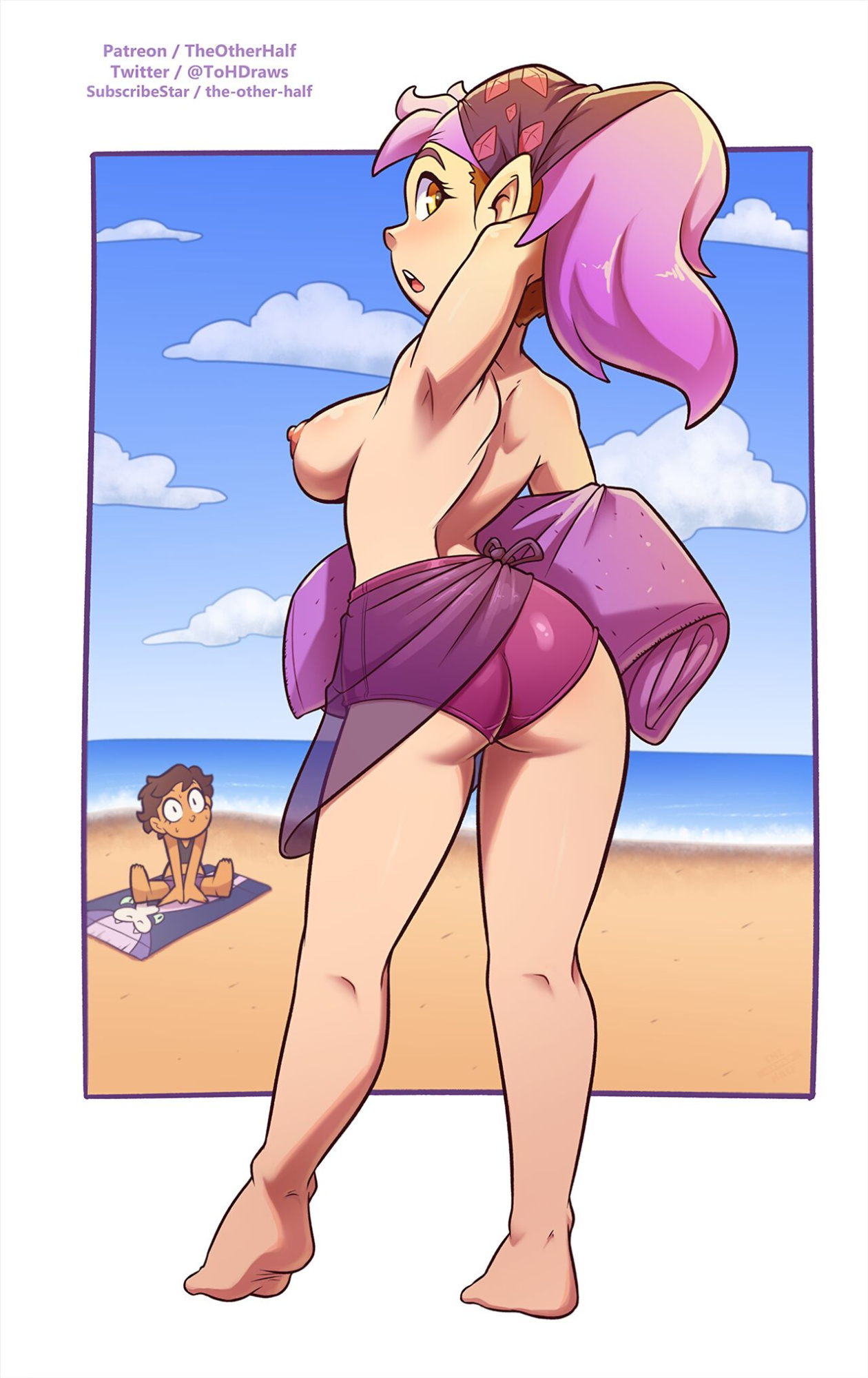[TheOtherHalf] Surfer Luz & Beach Amity (The Owl House)