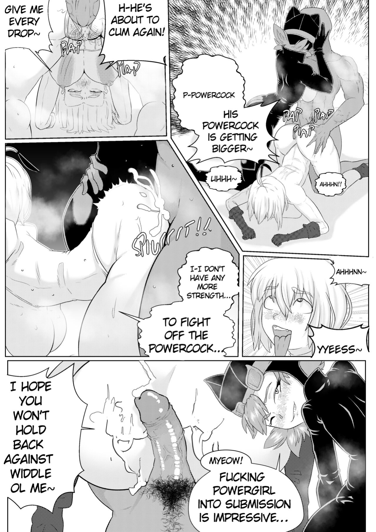 [CheesoArt] PowerGirl vs Powercock
