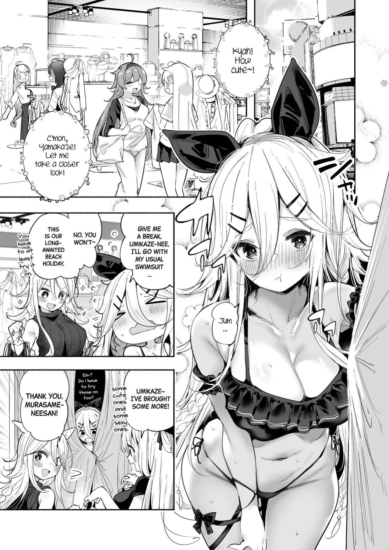 [Toto-taste (Suzuki Toto)] Yamakaze-chan to Private Beach de Yuuwaku Kozukuri Sex | Seductive Baby-making Sex with Yamakaze-chan at a Private Beach (Kantai Collection -KanColle-) [Black Grimoires]