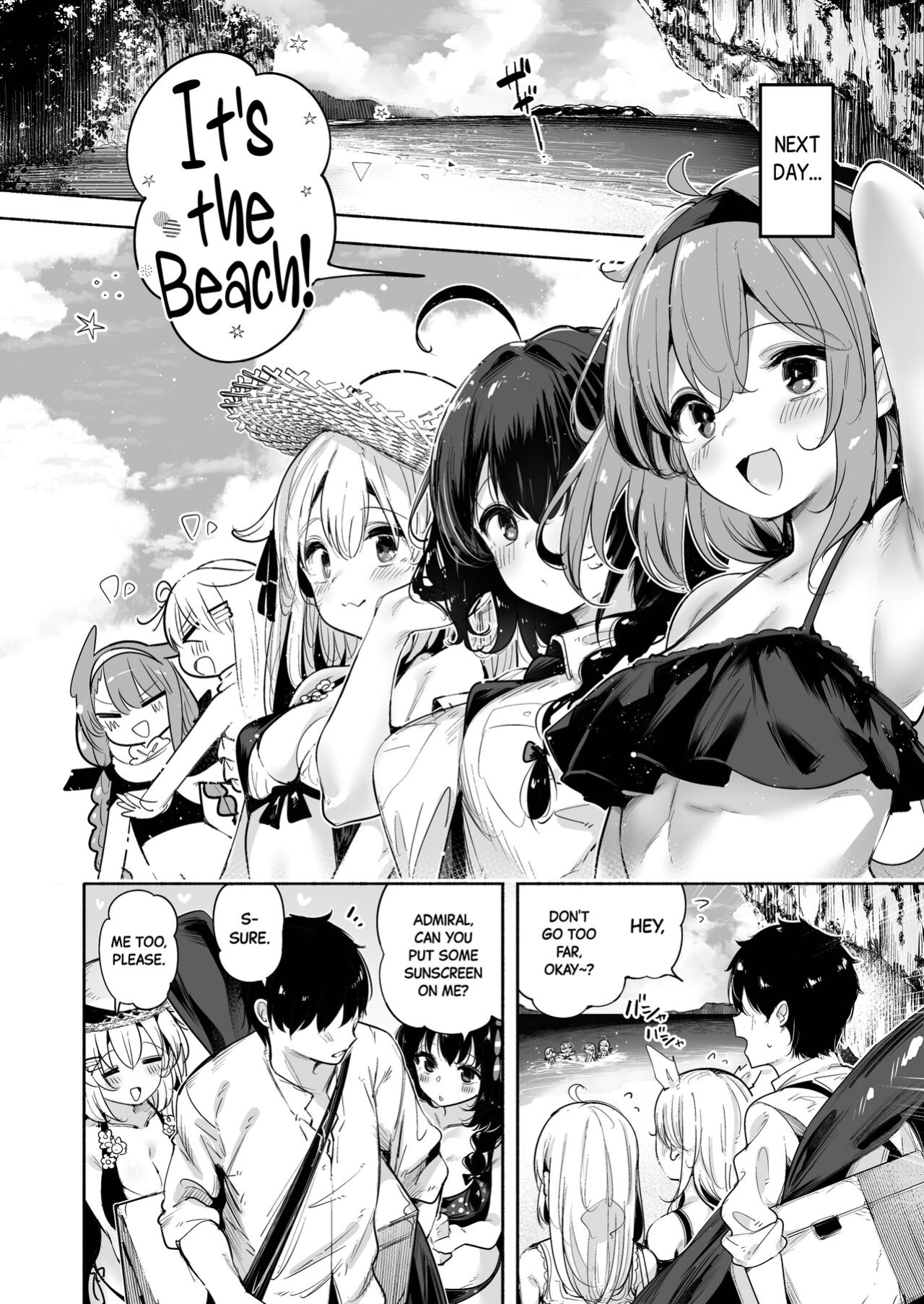 [Toto-taste (Suzuki Toto)] Yamakaze-chan to Private Beach de Yuuwaku Kozukuri Sex | Seductive Baby-making Sex with Yamakaze-chan at a Private Beach (Kantai Collection -KanColle-) [Black Grimoires]