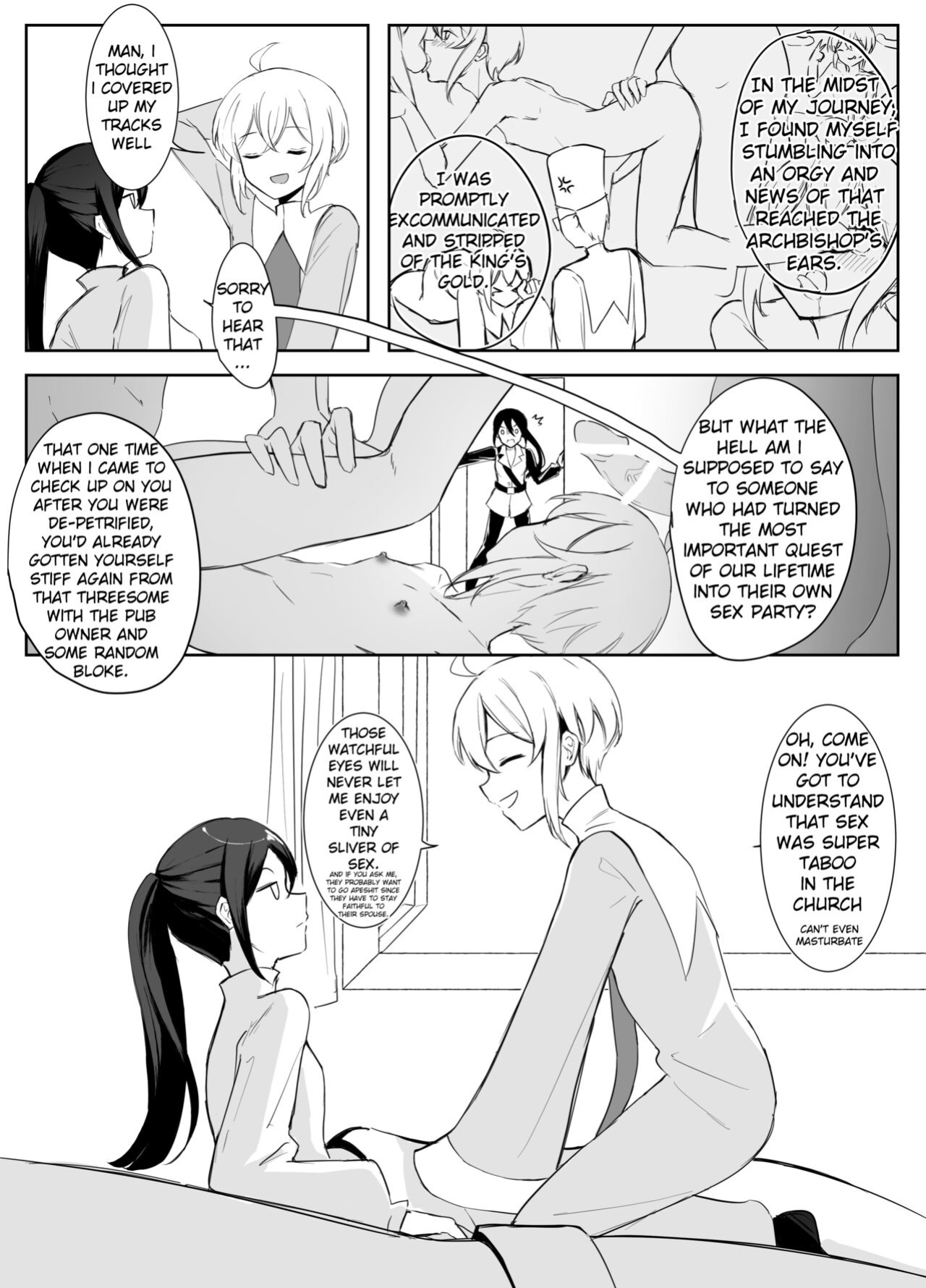 [Boukensha C] Crestfallen Futanari x Femboy Priest: Prepare to Cum Edition