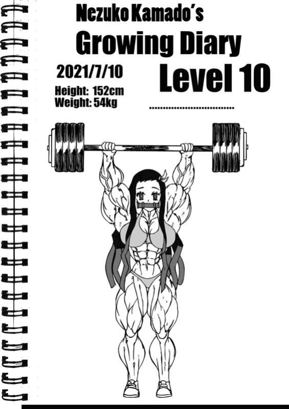 Nezuko Kamado's growing diaries