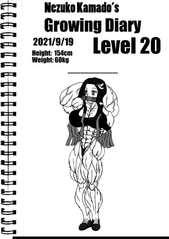 Nezuko Kamado's growing diaries