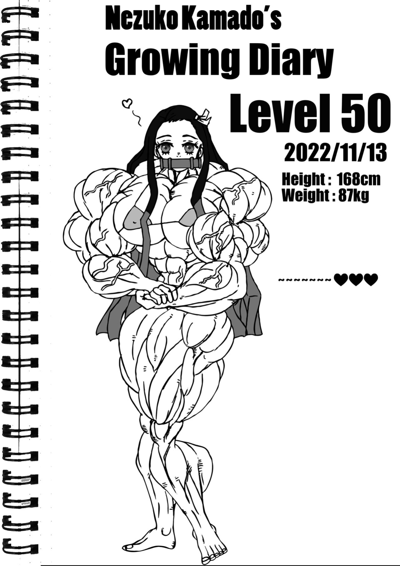 Nezuko Kamado's growing diaries
