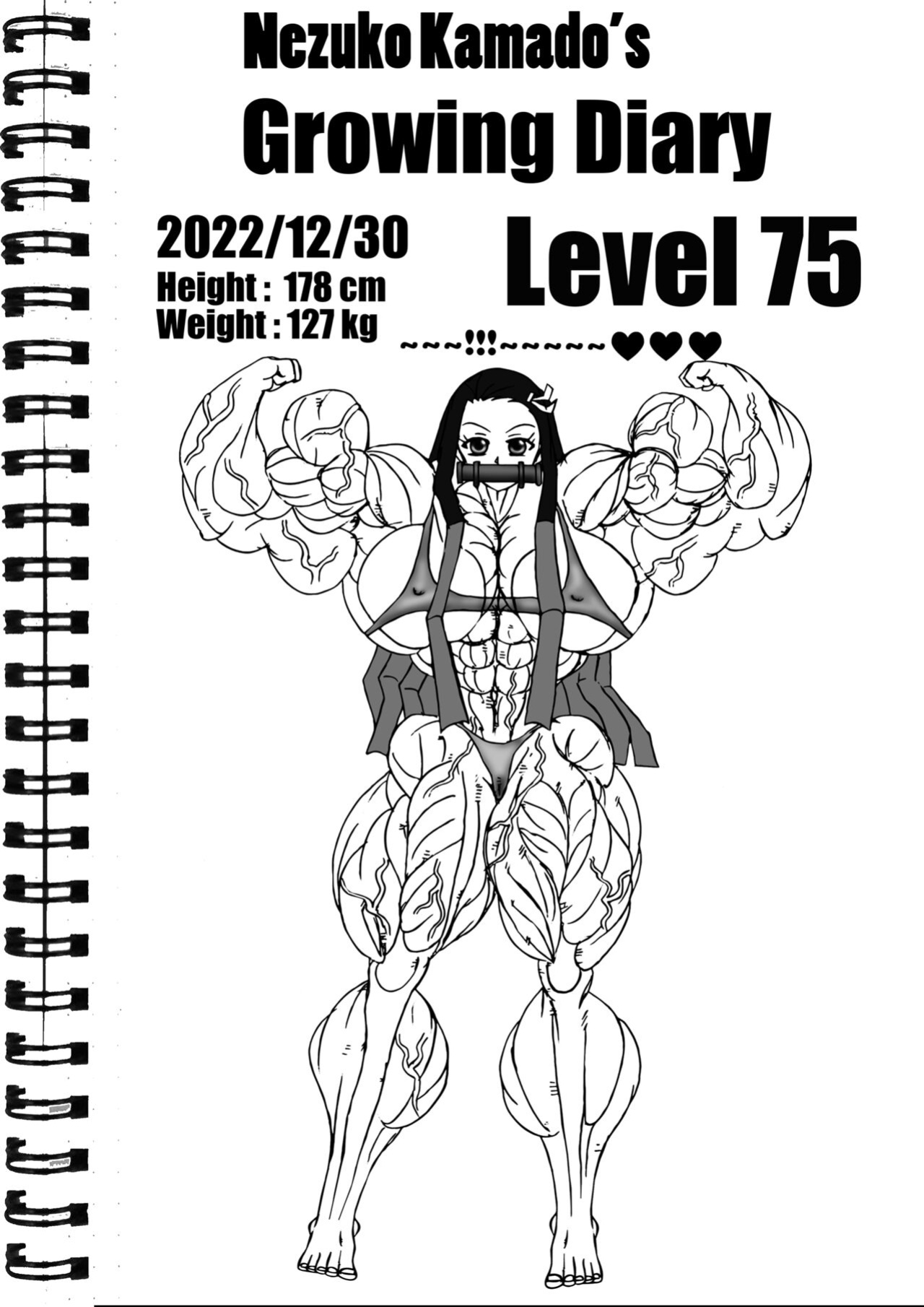 Nezuko Kamado's growing diaries