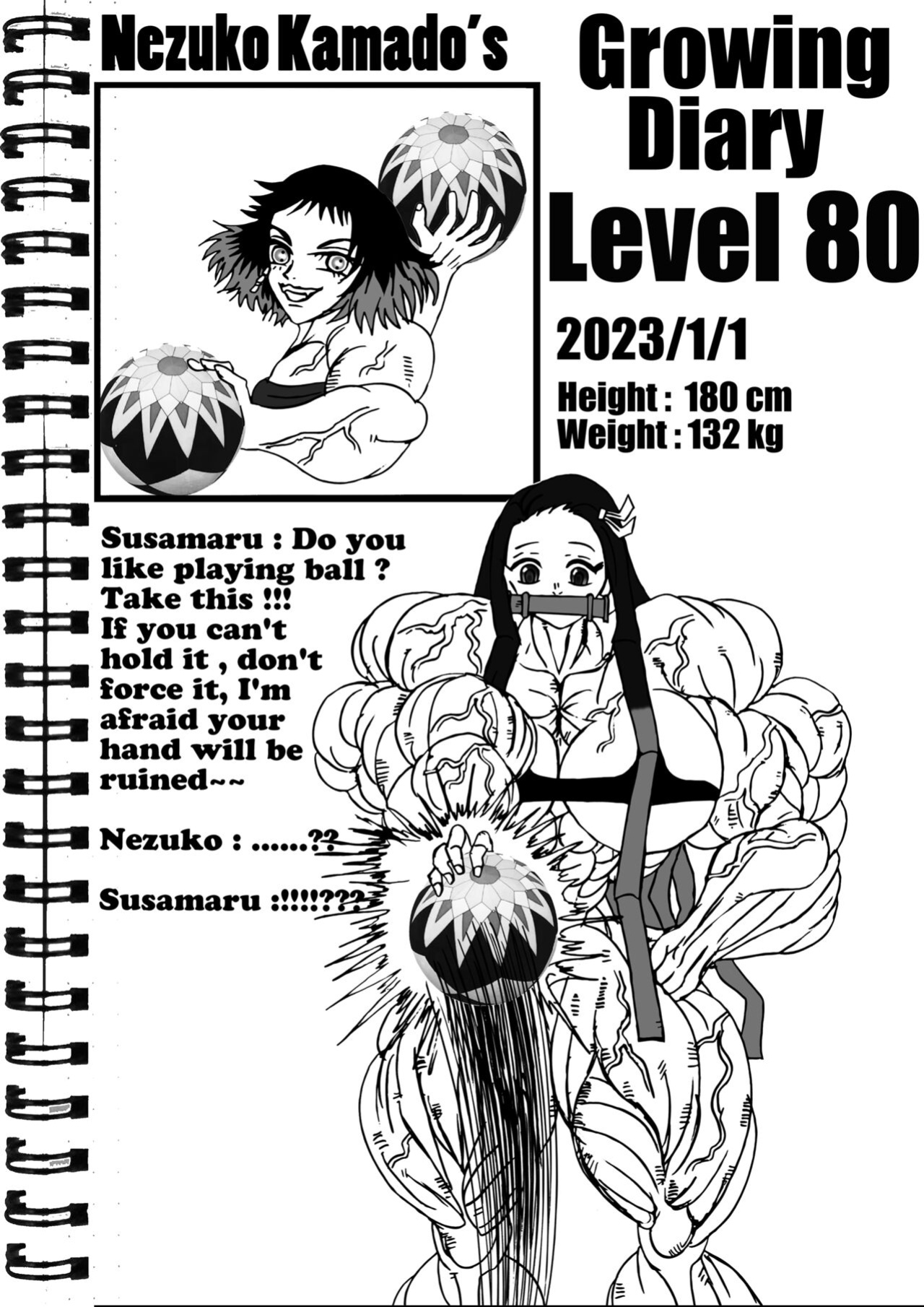 Nezuko Kamado's growing diaries