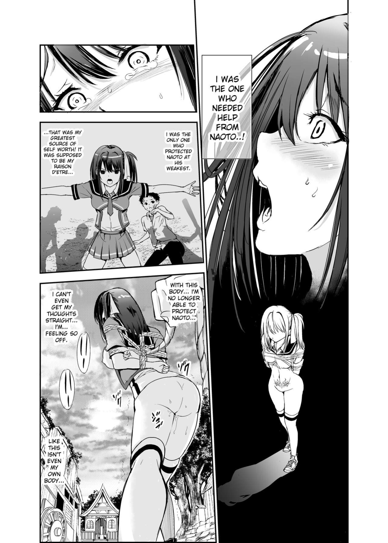 [Raid Socks (Tricky)] Tsuyagari Mura 5 ~Kareshi o Mamoru Tame Hikyou no Mura de Kyousei Gohoushi & NTR Sex~ [Ruru Scanlations]