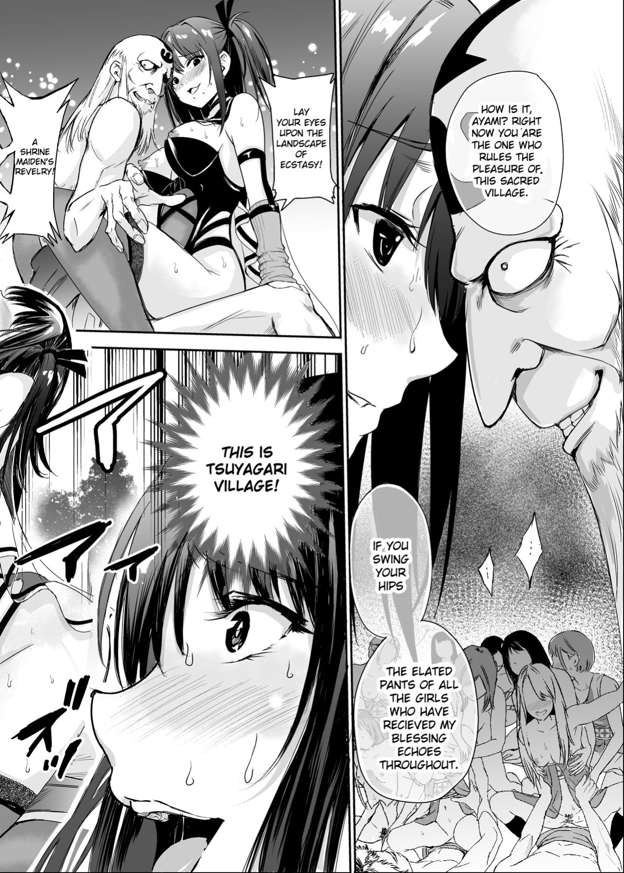 [Raid Socks (Tricky)] Tsuyagari Mura 5 ~Kareshi o Mamoru Tame Hikyou no Mura de Kyousei Gohoushi & NTR Sex~ [Ruru Scanlations]