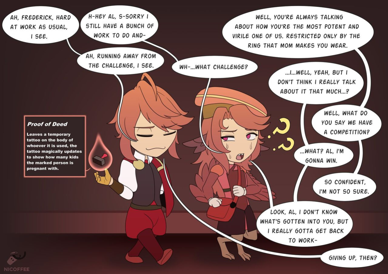 [Nicoffee] Ealasaid brothers have a very wholesome competition with the assistance of some of the local maids.