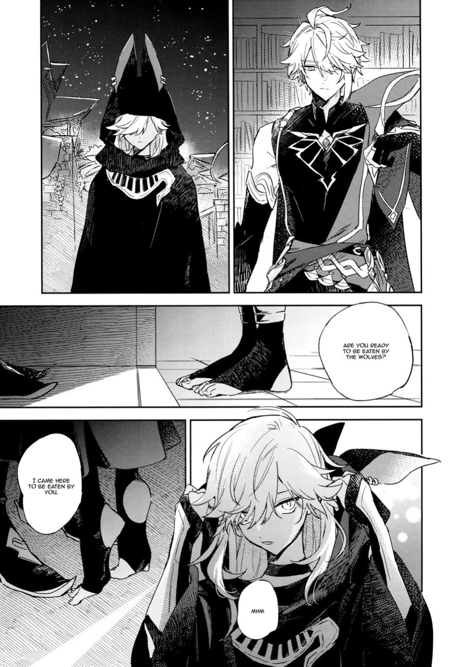 (Kami no Eichi 8) [Mekoro (meco)] Senya Hatsuya | A Thousand and One Nights (Genshin Impact)