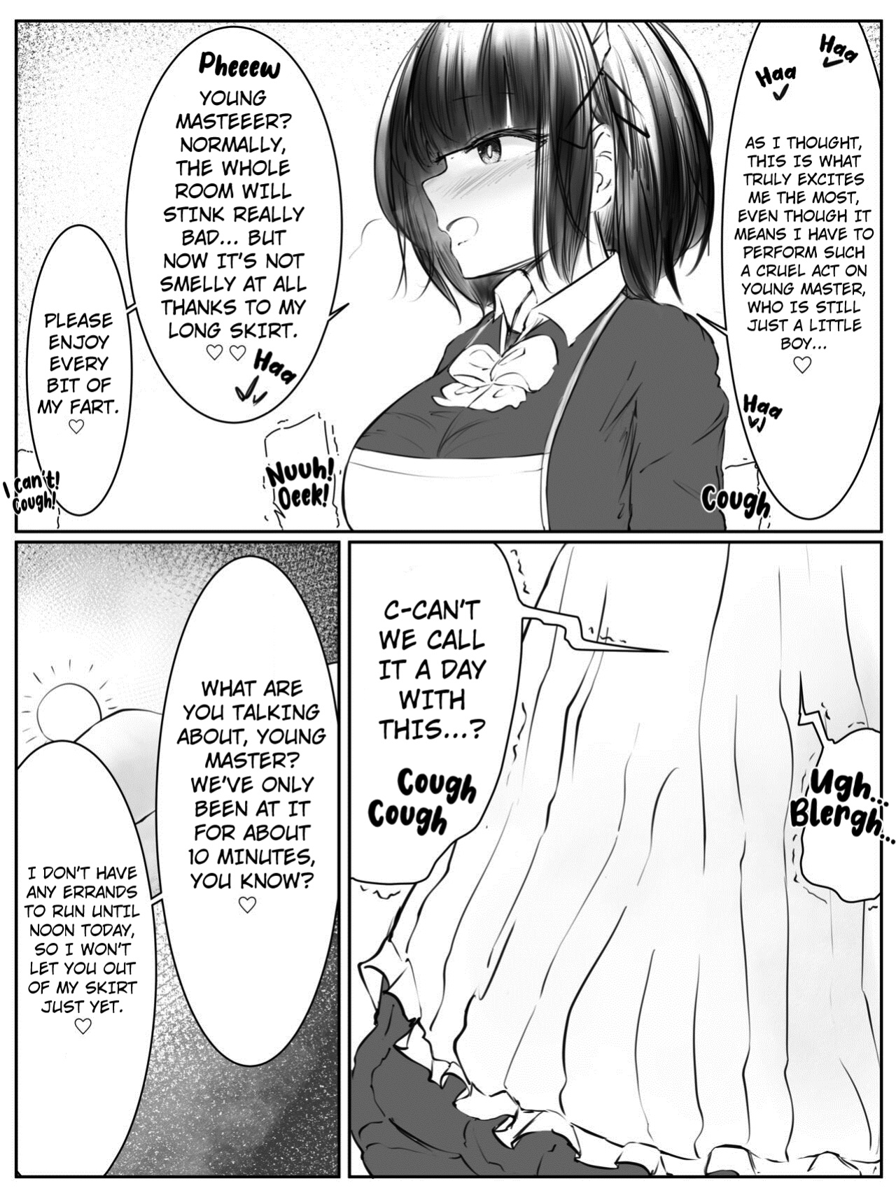 [Tsuchiro] Onara Manga - Maid to Bocchama [Kuraudo]