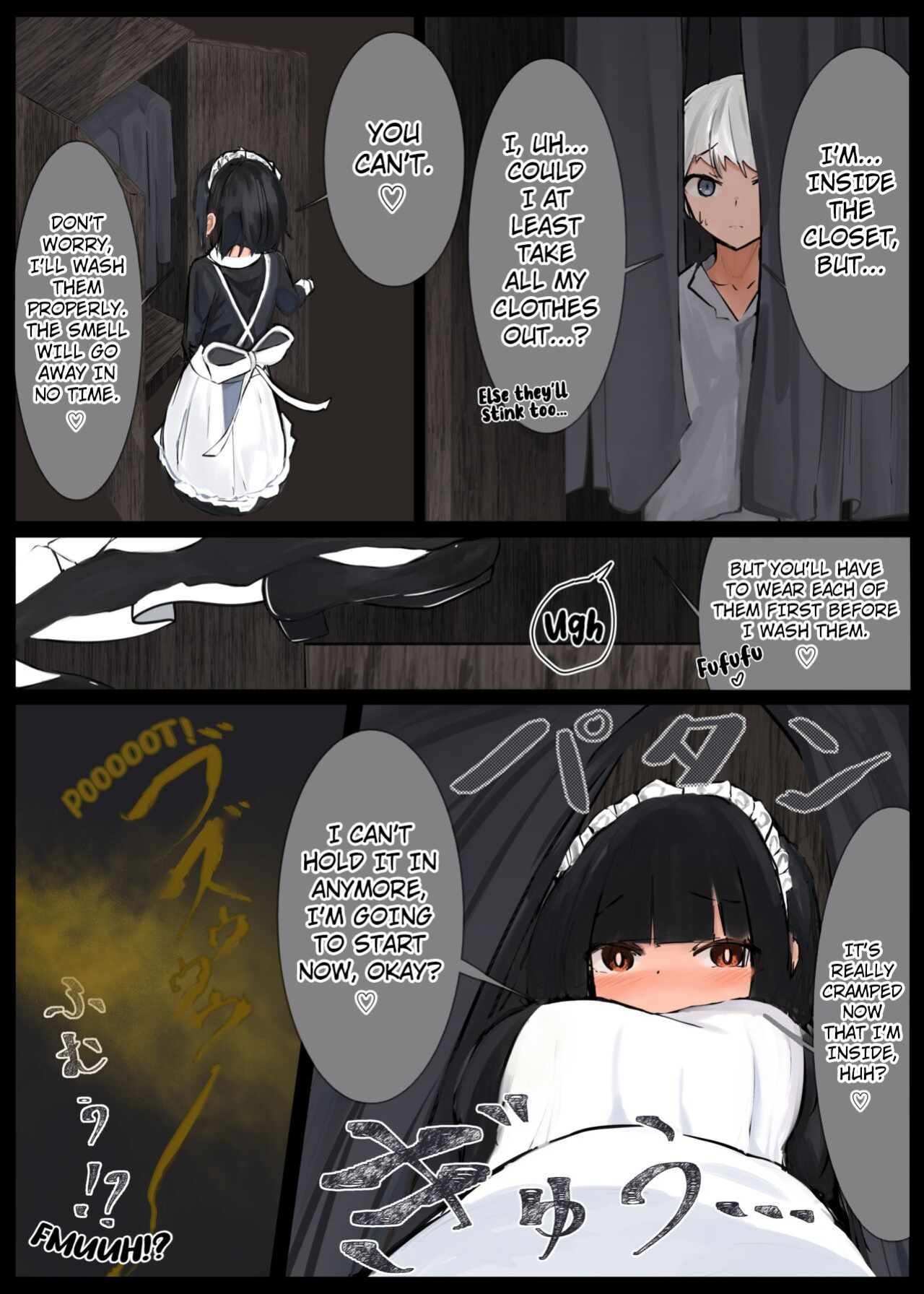 [Tsuchiro] Onara Manga - Maid to Bocchama [Kuraudo]