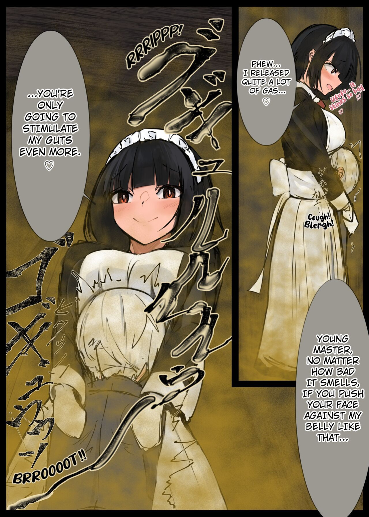 [Tsuchiro] Onara Manga - Maid to Bocchama [Kuraudo]