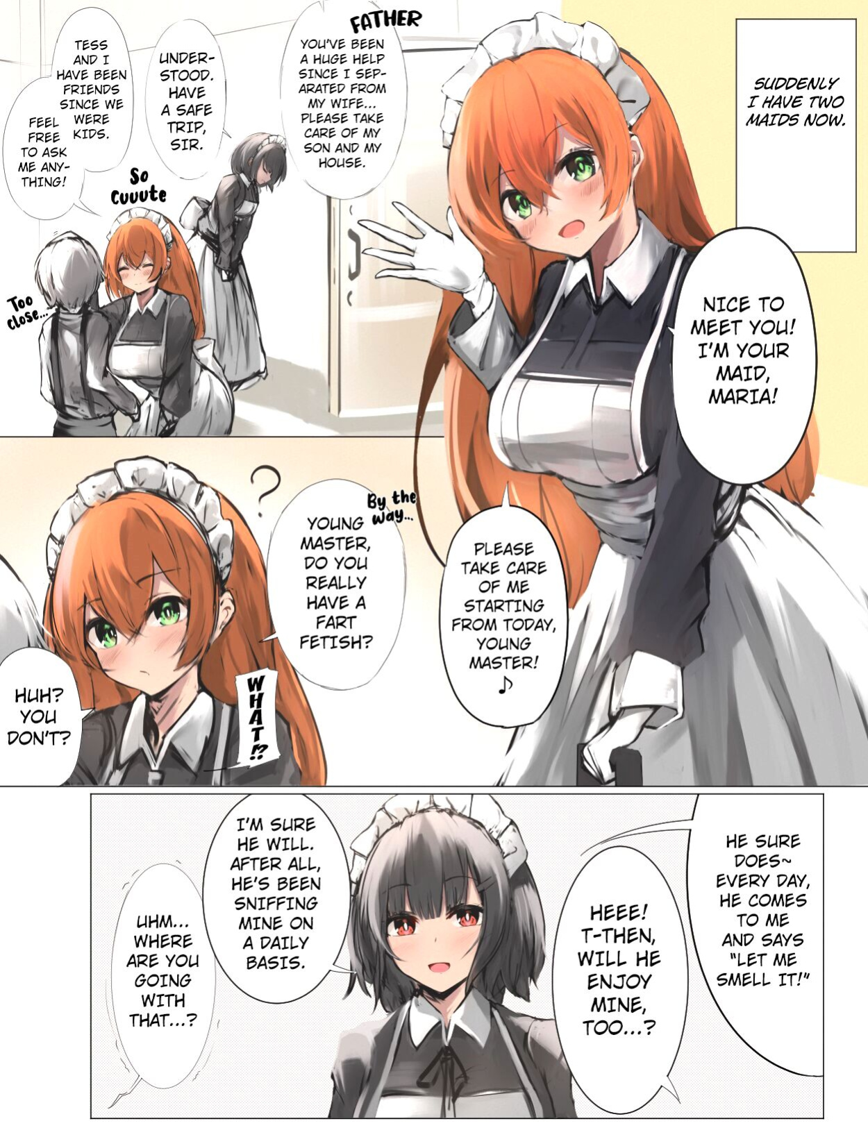 [Tsuchiro] Onara Manga - Maid to Bocchama [Kuraudo]