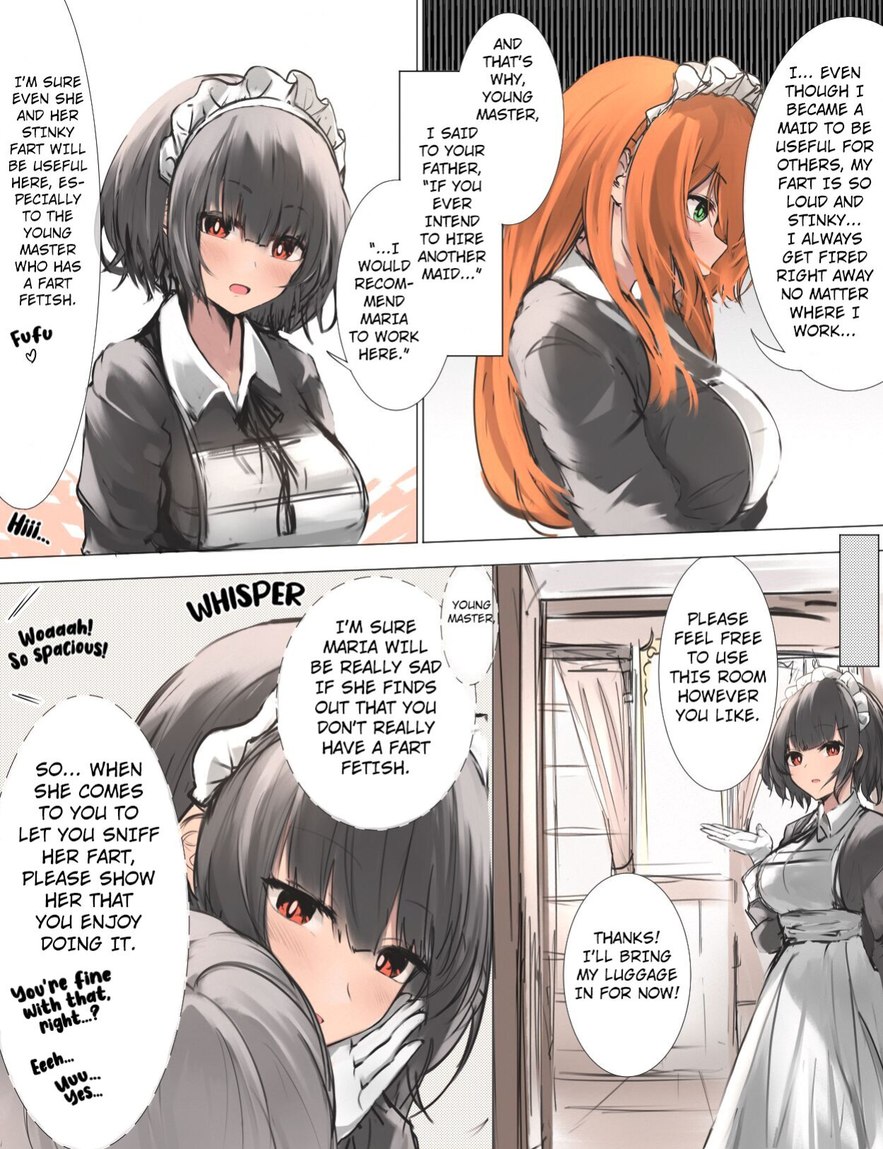 [Tsuchiro] Onara Manga - Maid to Bocchama [Kuraudo]