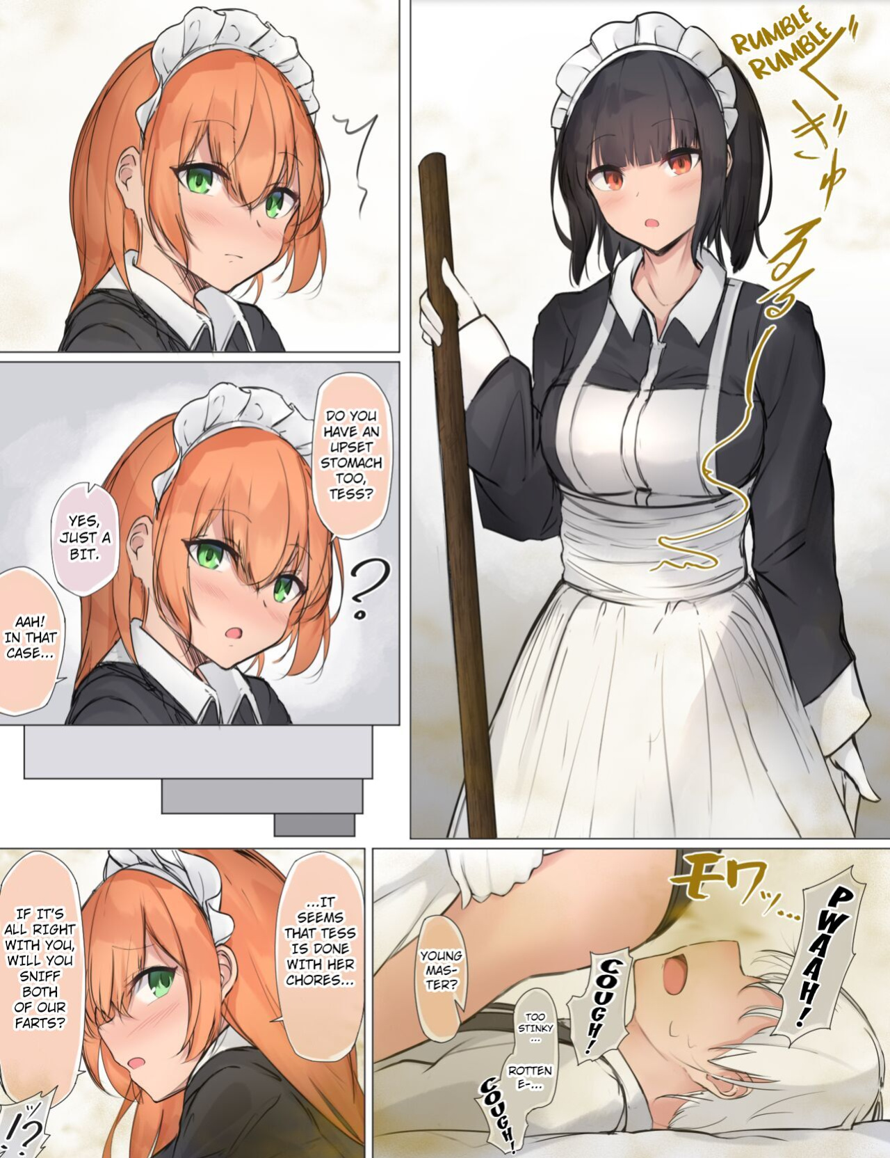 [Tsuchiro] Onara Manga - Maid to Bocchama [Kuraudo]