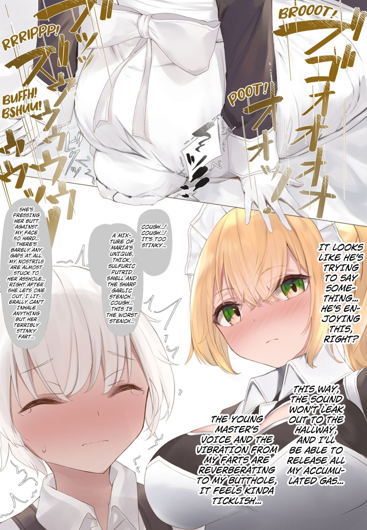 [Tsuchiro] Onara Manga - Maid to Bocchama [Kuraudo]
