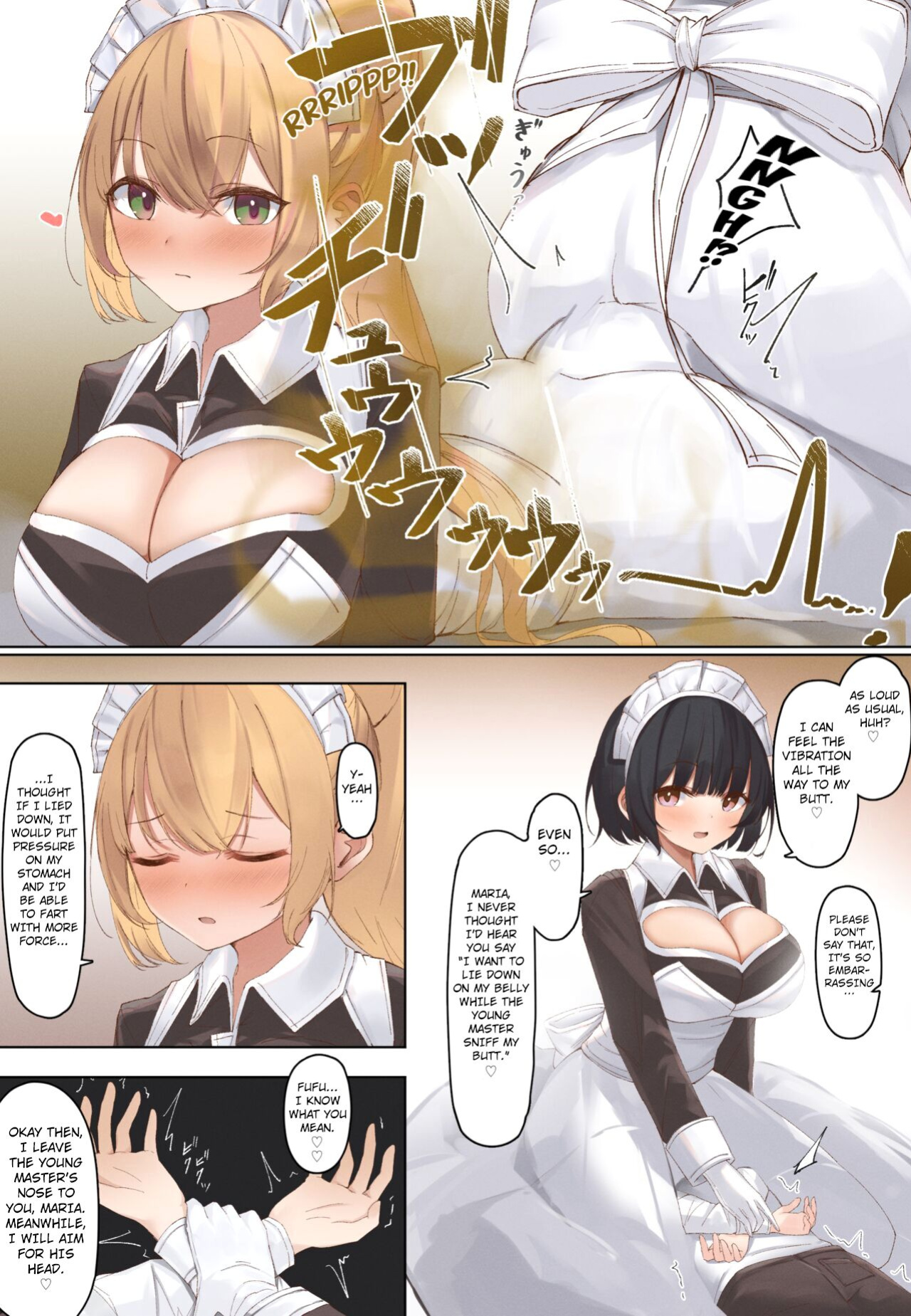 [Tsuchiro] Onara Manga - Maid to Bocchama [Kuraudo]