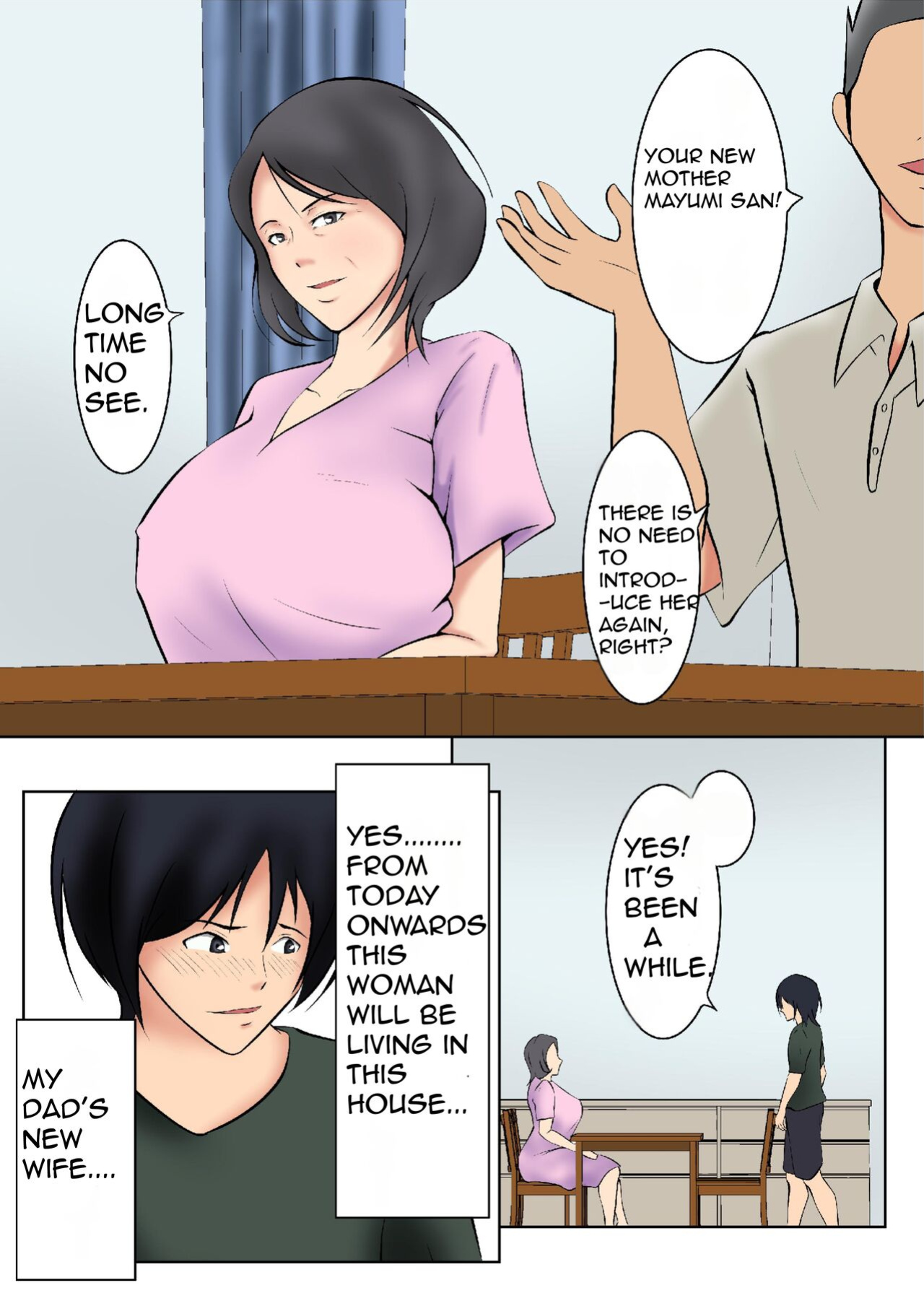 [Pentacle (Shimipan)] Okaa-san ga Boku no Tomodachi ni | My Step Mom and My Best Friend [Silver]