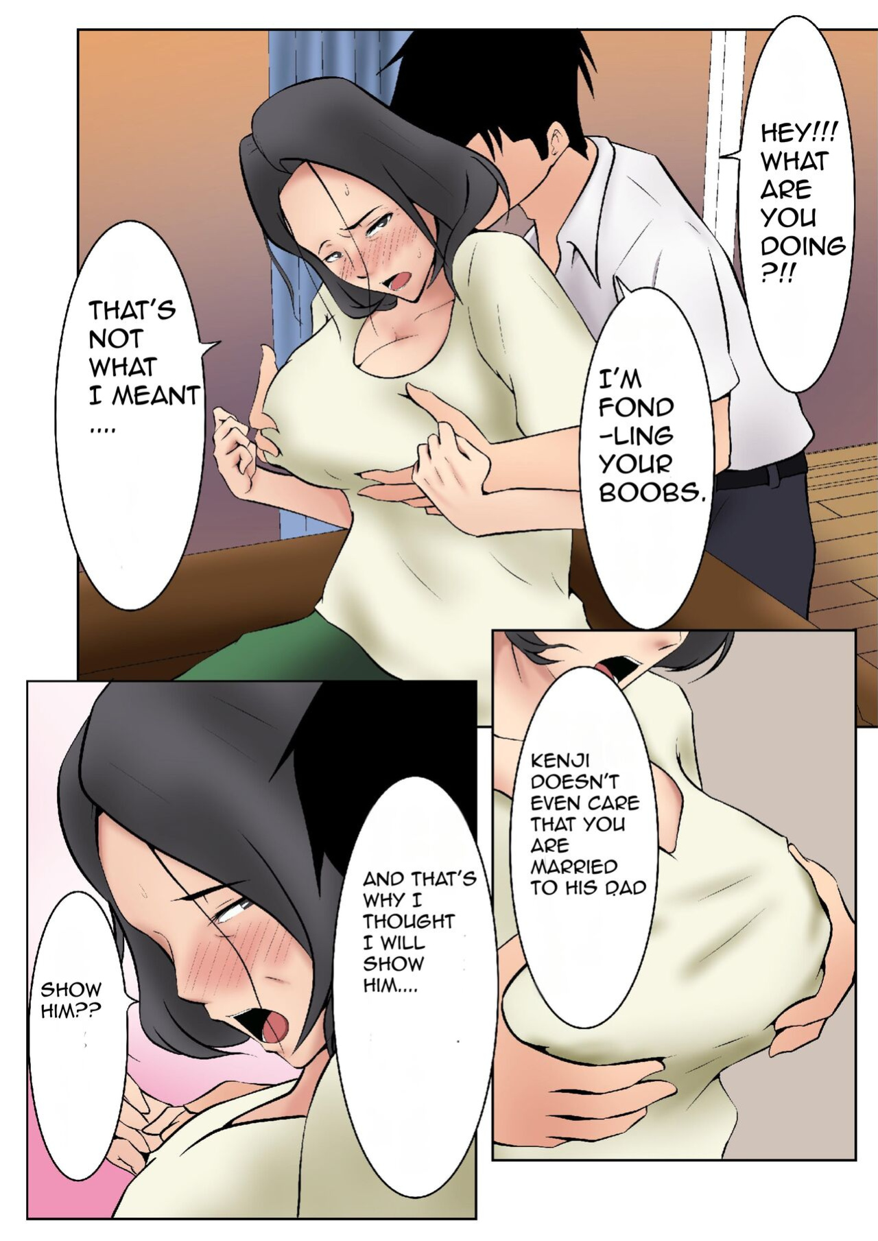 [Pentacle (Shimipan)] Okaa-san ga Boku no Tomodachi ni | My Step Mom and My Best Friend [Silver]