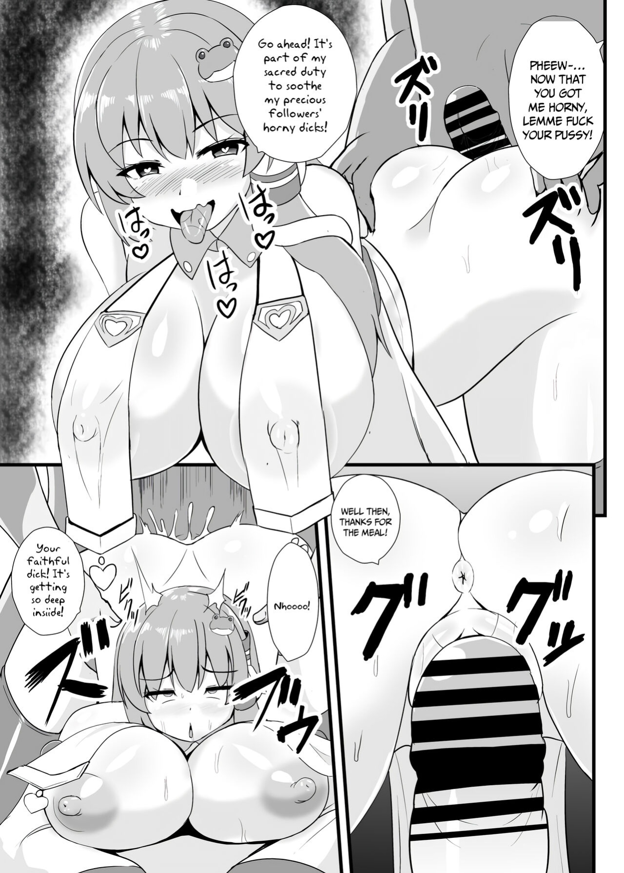 [Sukiyaki Club (Kouji)] Seishi de Saimin Sareru Sanae-san | Cum-Hypnotized Sanae-san (Touhou Project) [PGTranslations]