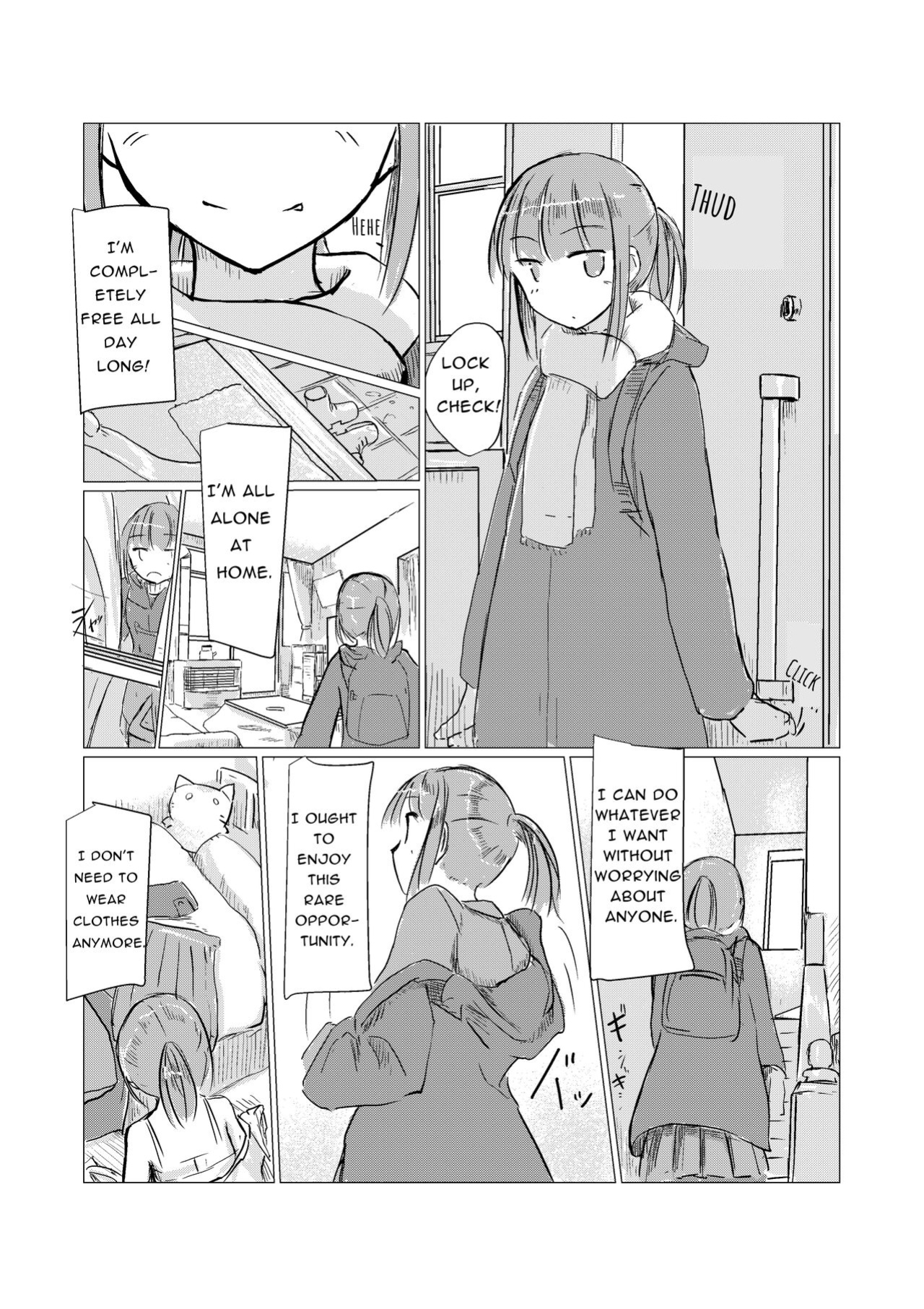 [Rorerore-ya (Roreru)] Fuyu no Shoujo to Orusuban | Winter Girl & Housesitting [Noromajiro]
