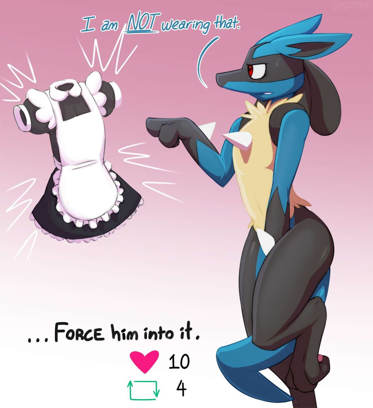 [Dripponi] Lucario Strip Game