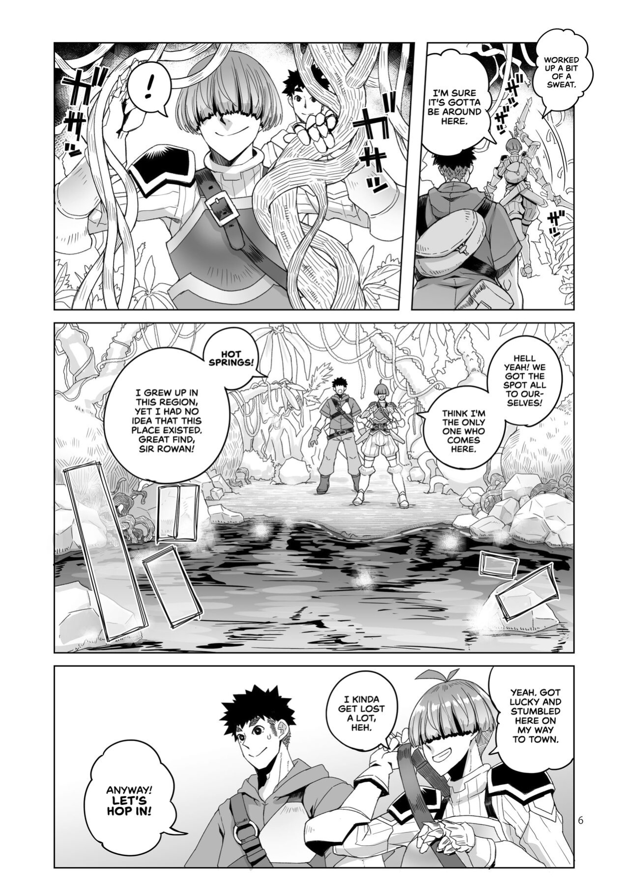 [Asaki Blog Branch Office (Asaki Takayuki)] Rowan Nyokenshi wa Kakusenai | Rowan, the Swordswoman in Plain Sight [cutegyaruTL]