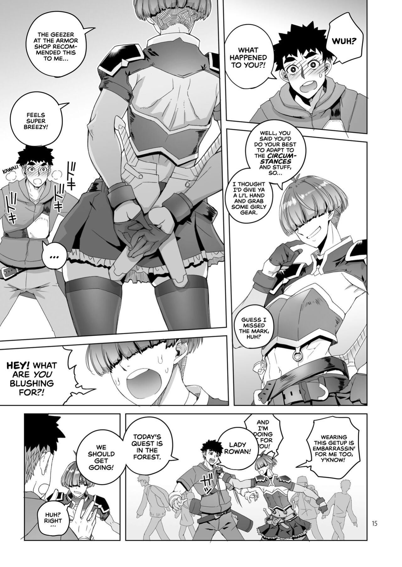 [Asaki Blog Branch Office (Asaki Takayuki)] Rowan Nyokenshi wa Kakusenai | Rowan, the Swordswoman in Plain Sight [cutegyaruTL]