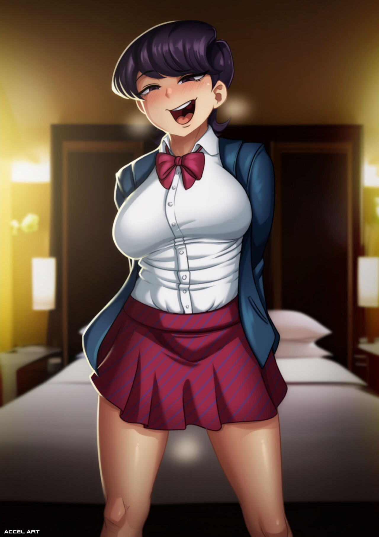 [Accel Art] Waifu Cast - Shuuko want to fornicate (komi-san wa komyushou desu.)