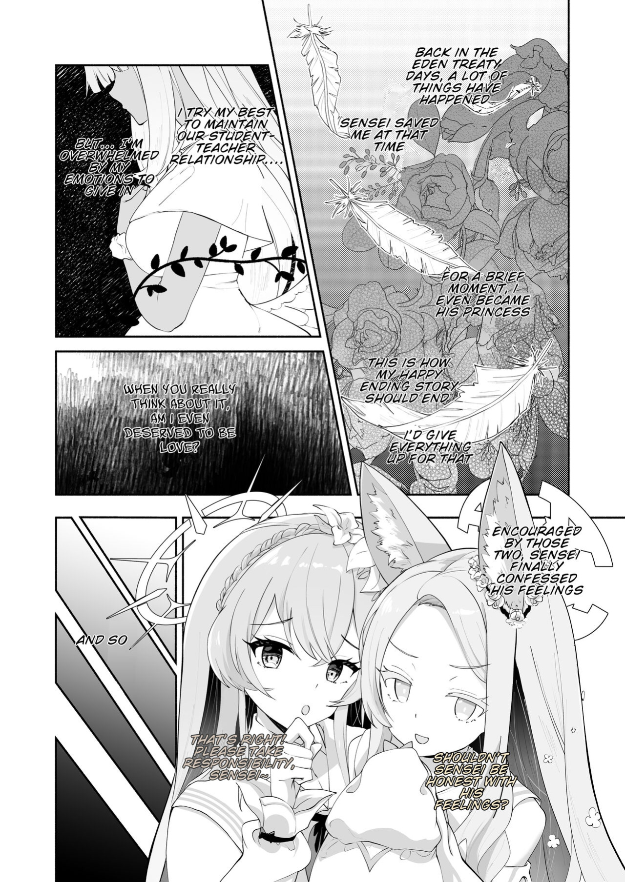 [Hatogoya (Hatoharu)] Hoshi no Izumi wa Amai Yuuwaku | The Sweet Temptation of the Starry Fountain (Blue Archive)