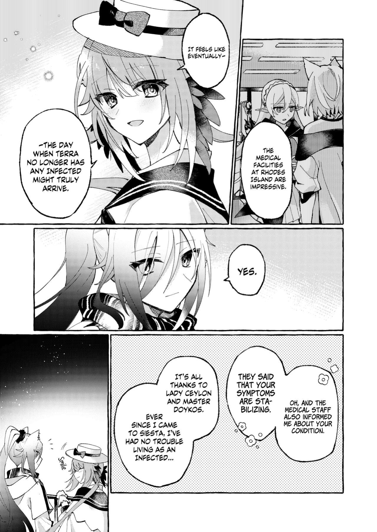 [Gyoya. (Matsuzaka)] Aru Hoshi ni Sasageru (Arknights) [Komori Translations]