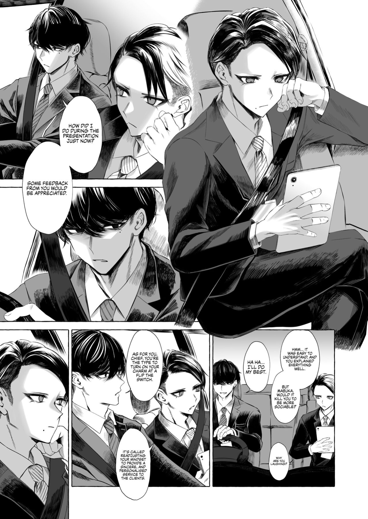 [Kaochuu Kingdom (Sisei)] Josou DeliHeal Yondara, Kaisha no Joushi ga Kita. | My Boss is a Cross-dressing Call Girl. [Danke fürs Lesen]